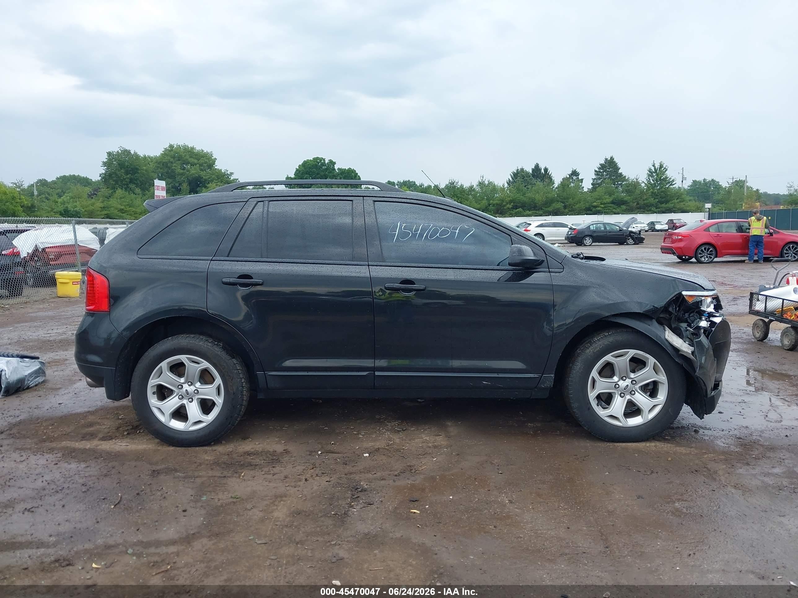 2014 Ford Edge Sel Black vin: 2FMDK4JCXEBB36083