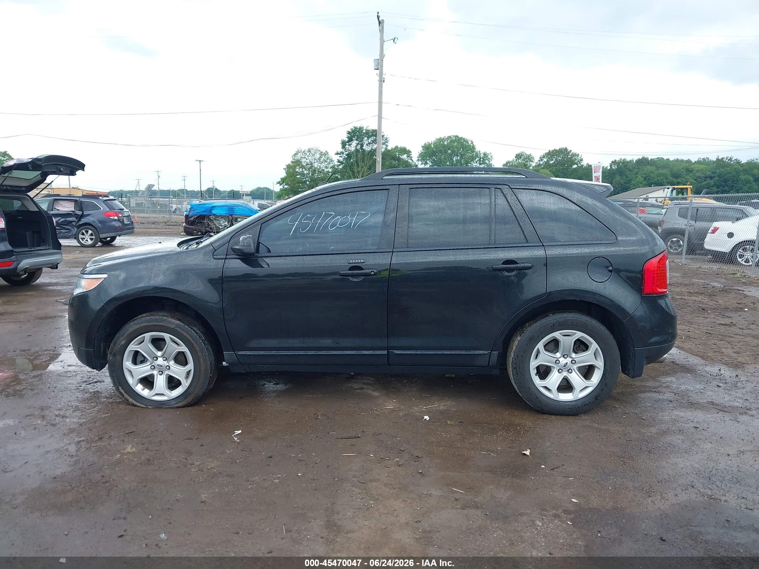 2014 Ford Edge Sel Black vin: 2FMDK4JCXEBB36083
