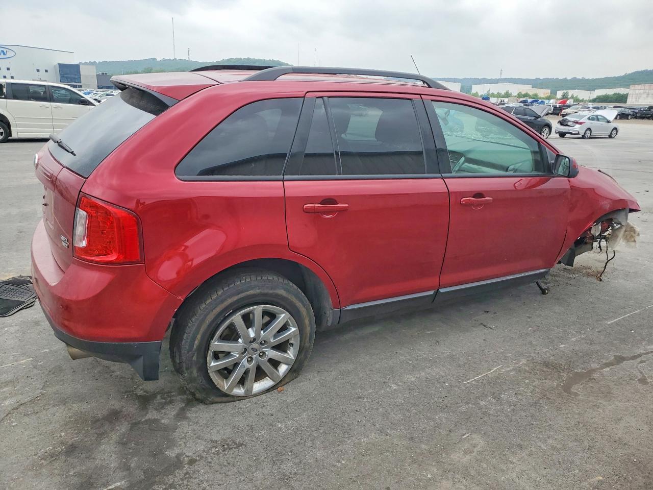 2014 Ford Edge Sel Red vin: 2FMDK4JCXEBB41087