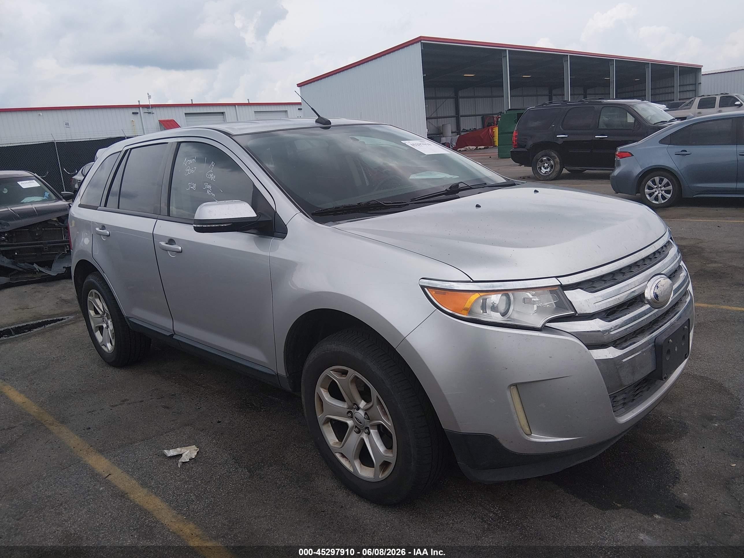 2014 Ford Edge Sel Silver vin: 2FMDK4JCXEBB67351