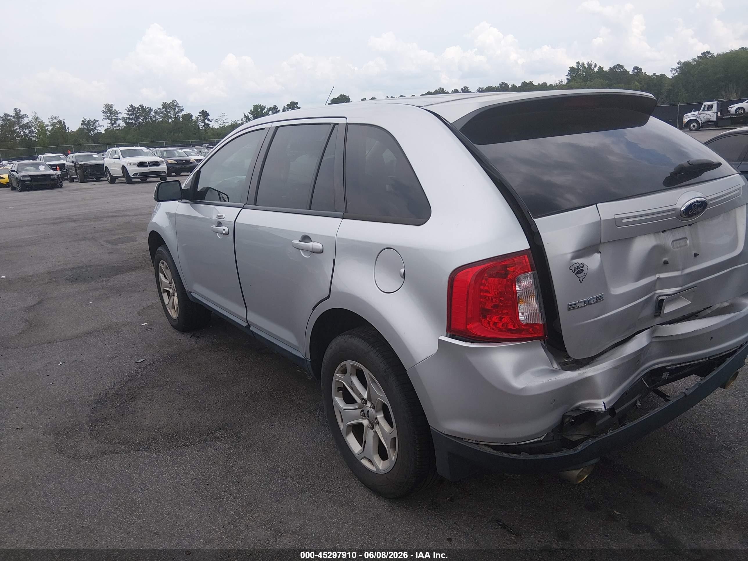 2014 Ford Edge Sel Silver vin: 2FMDK4JCXEBB67351