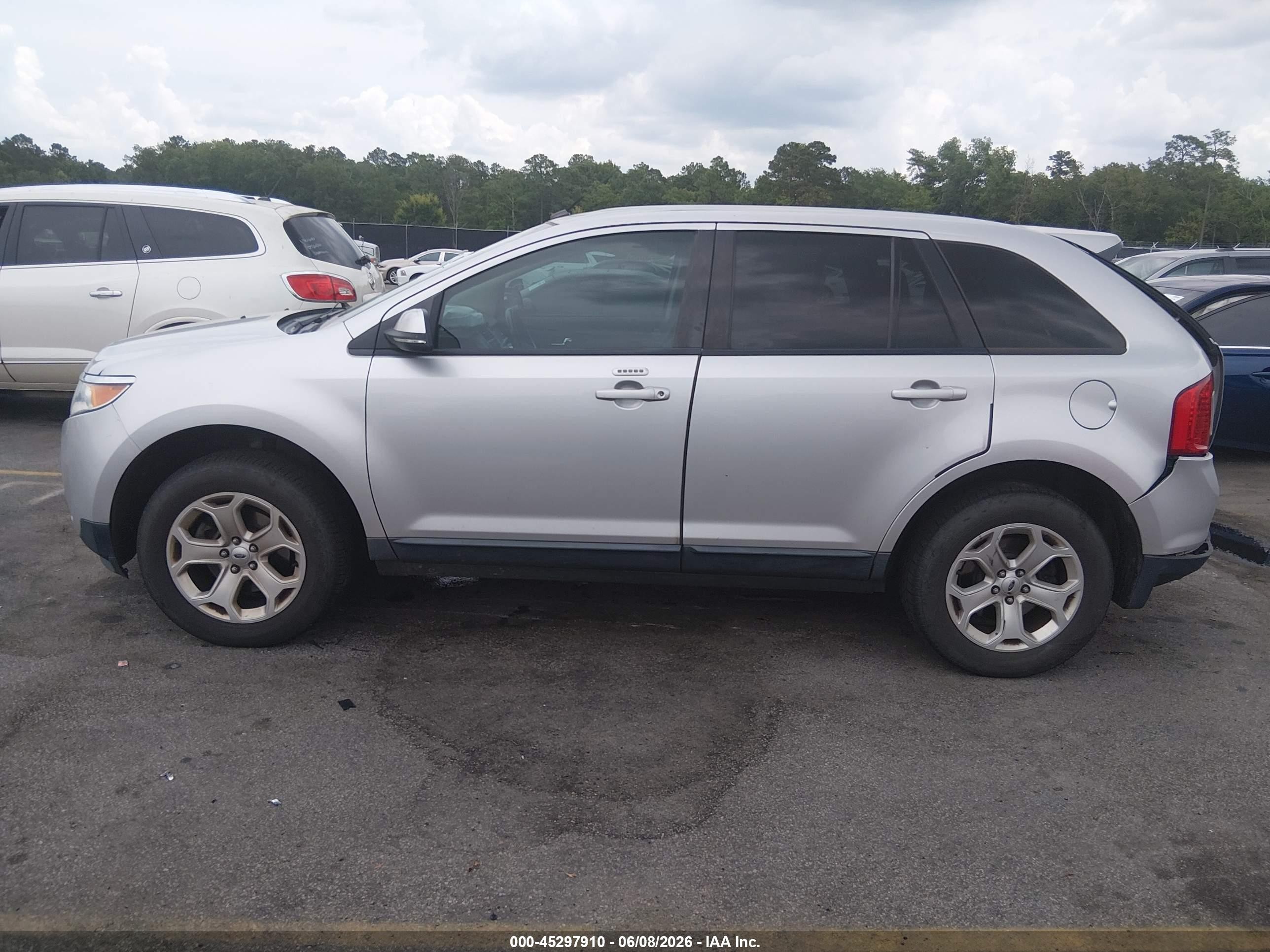 2014 Ford Edge Sel Silver vin: 2FMDK4JCXEBB67351