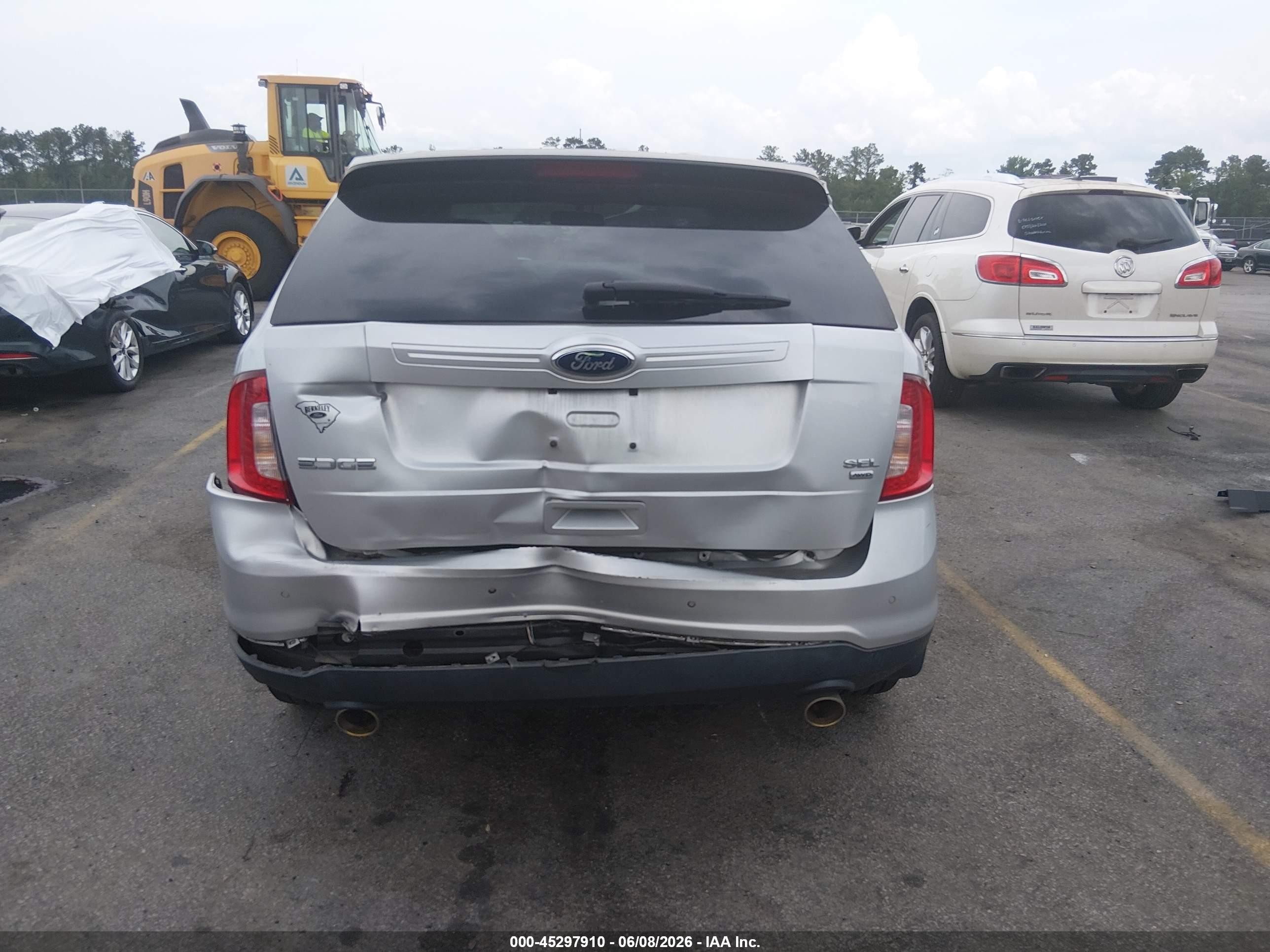 2014 Ford Edge Sel Silver vin: 2FMDK4JCXEBB67351