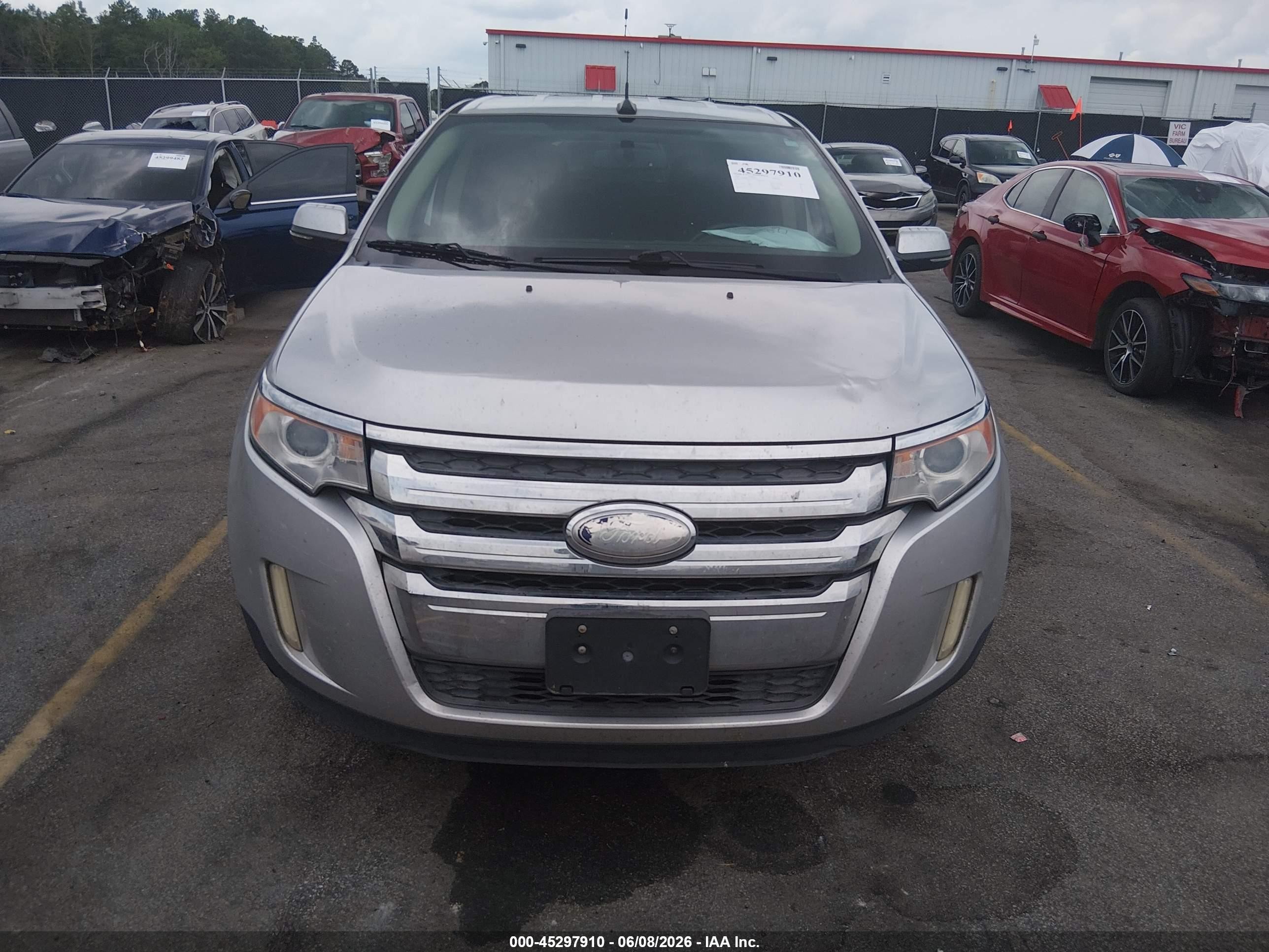 2014 Ford Edge Sel Silver vin: 2FMDK4JCXEBB67351