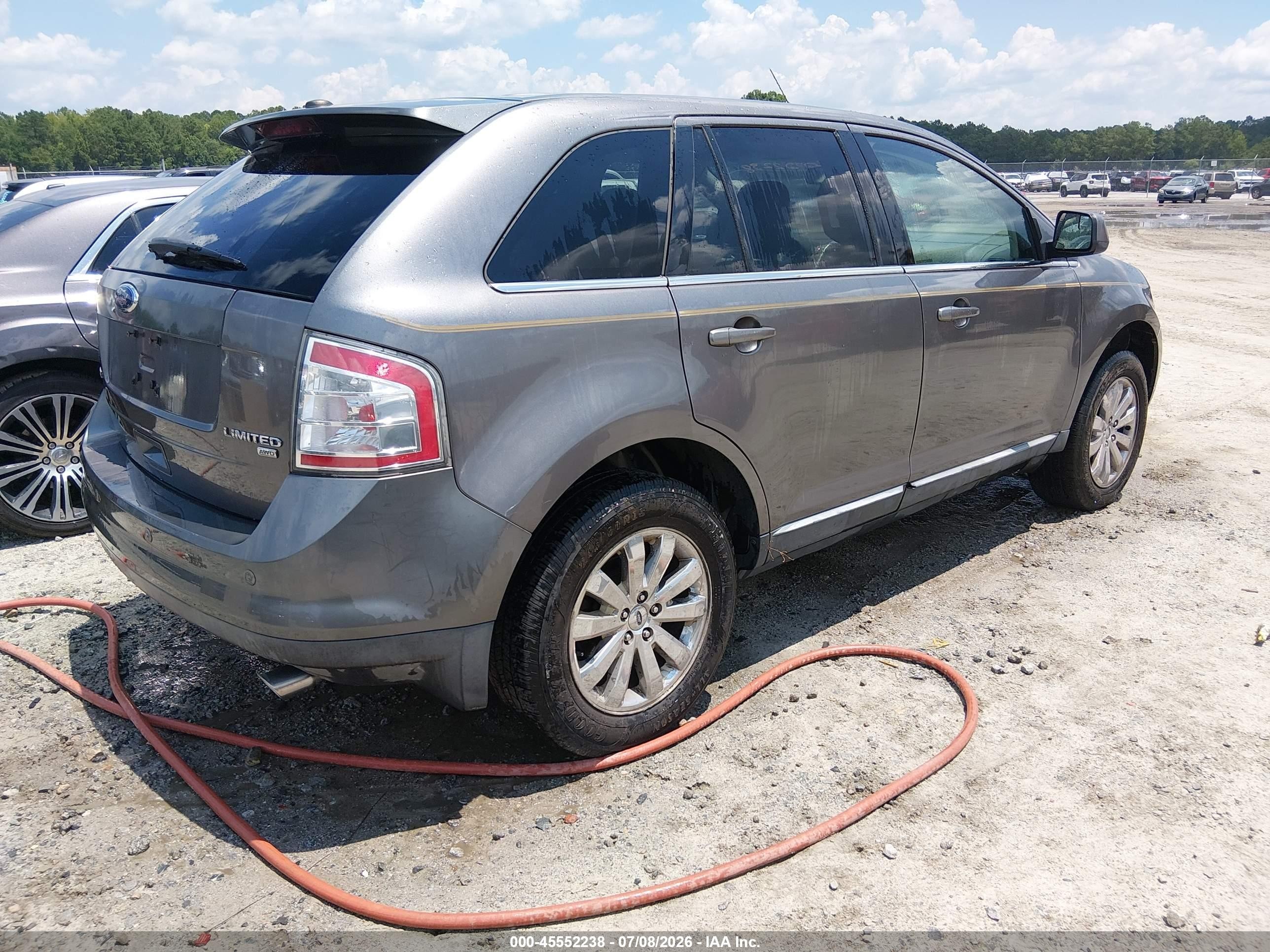 2010 Ford Edge Limited Серый vin: 2FMDK4KC0ABB11623