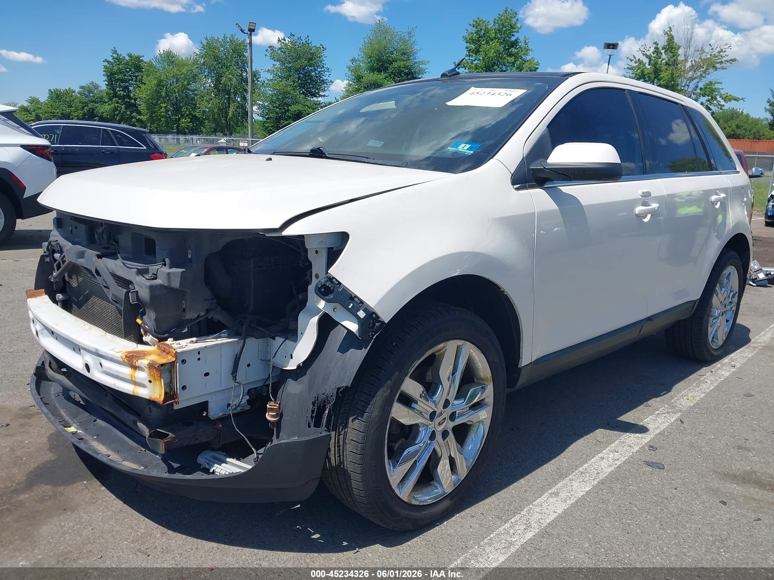 2011 Ford Edge Limited White vin: 2FMDK4KC0BBA94727