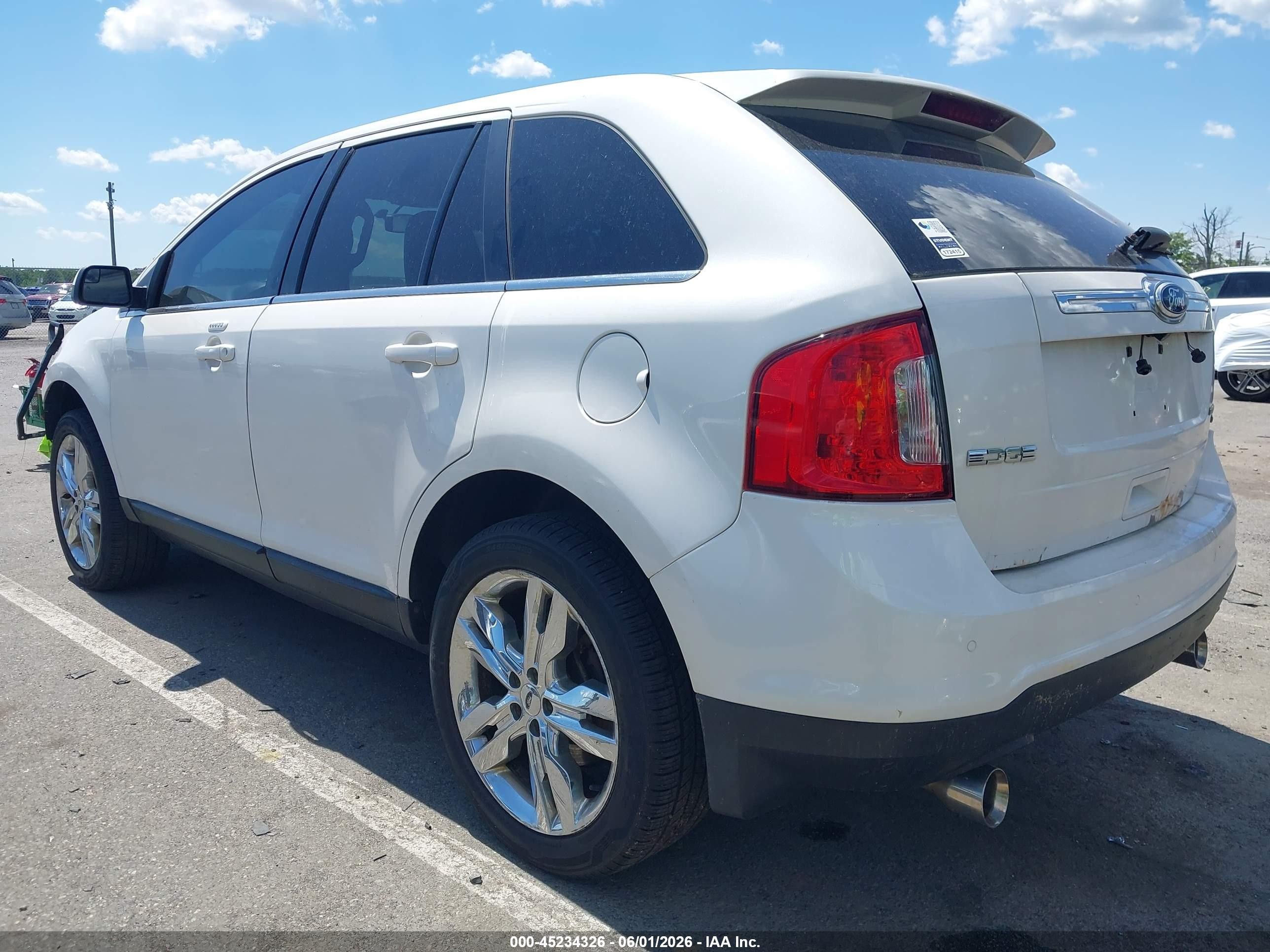 2011 Ford Edge Limited White vin: 2FMDK4KC0BBA94727
