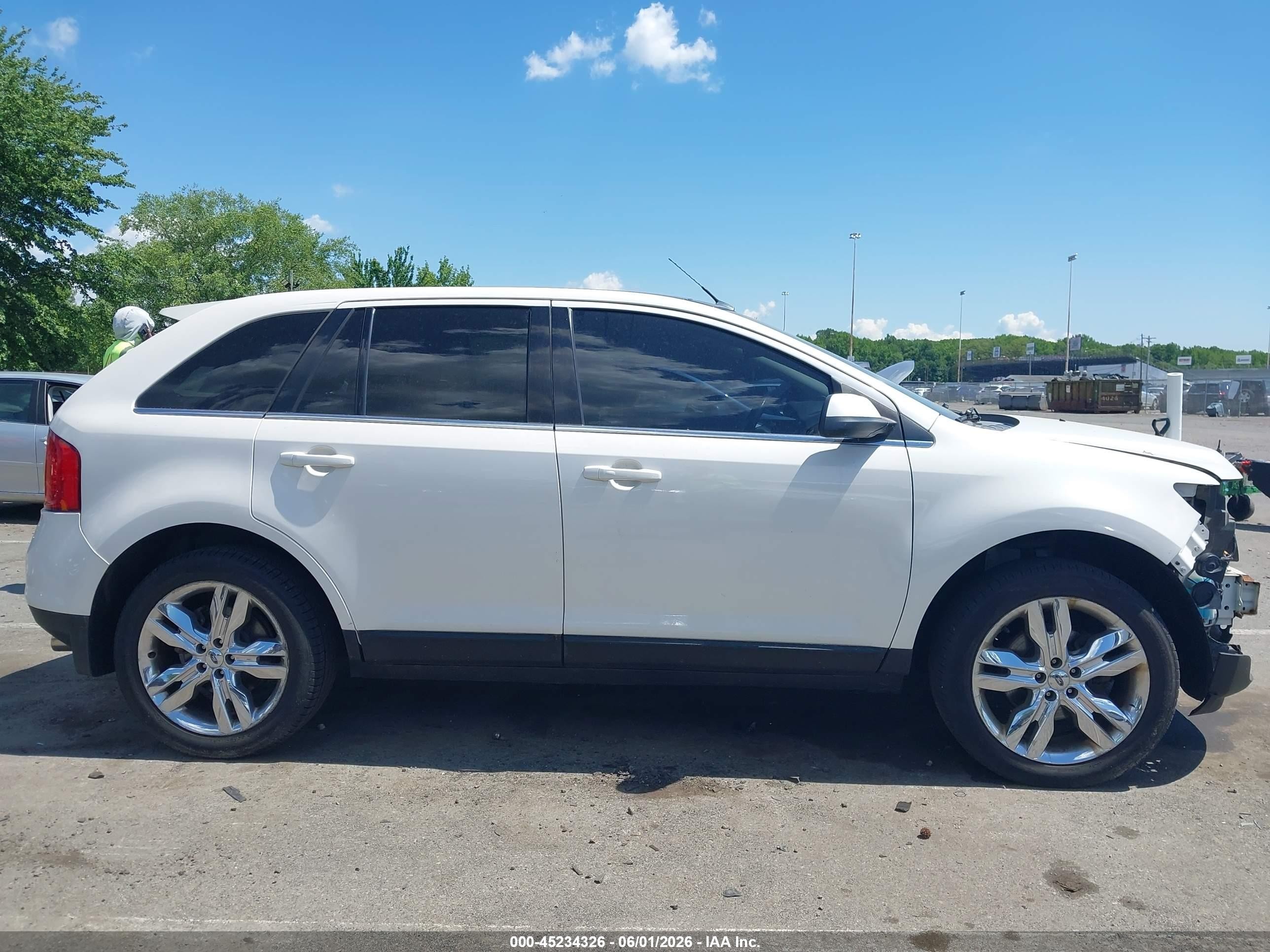 2011 Ford Edge Limited White vin: 2FMDK4KC0BBA94727