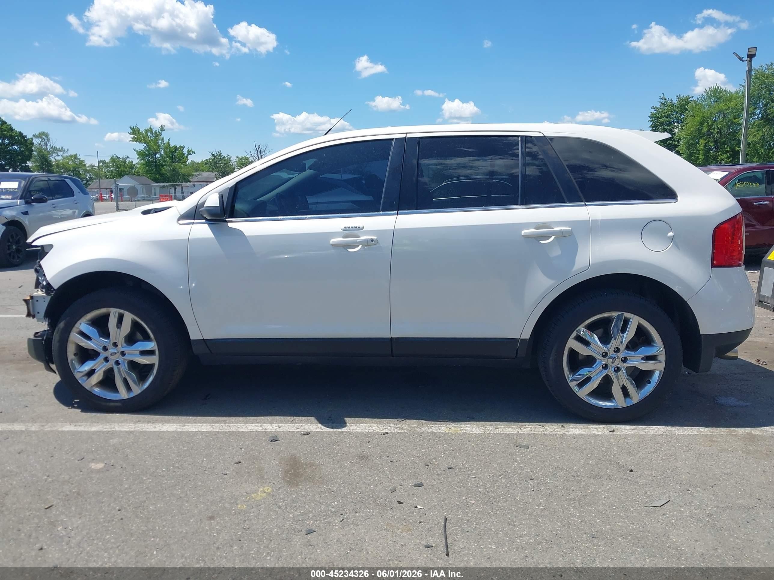 2011 Ford Edge Limited White vin: 2FMDK4KC0BBA94727