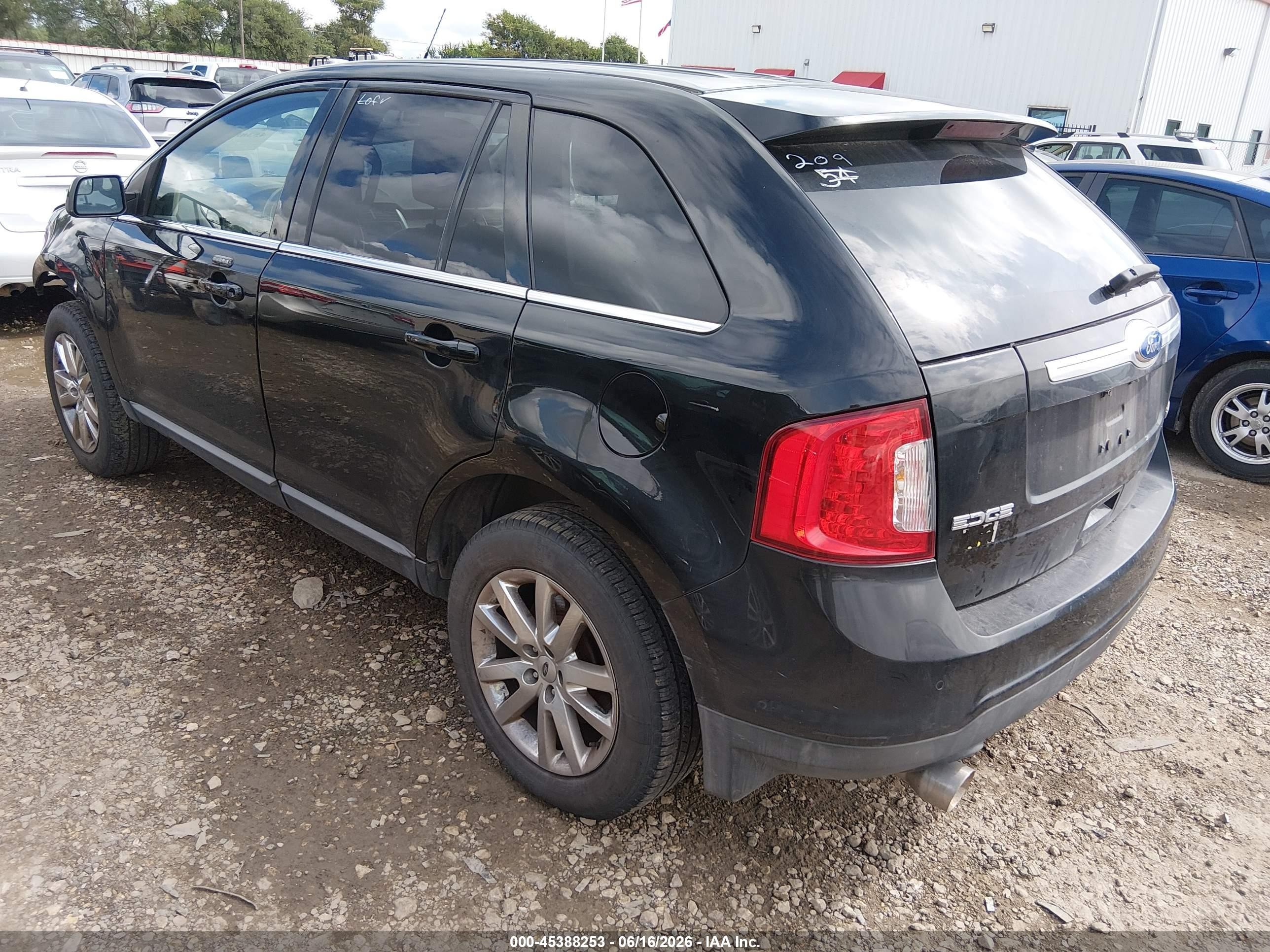 2011 Ford Edge Limited Black vin: 2FMDK4KC0BBB01224