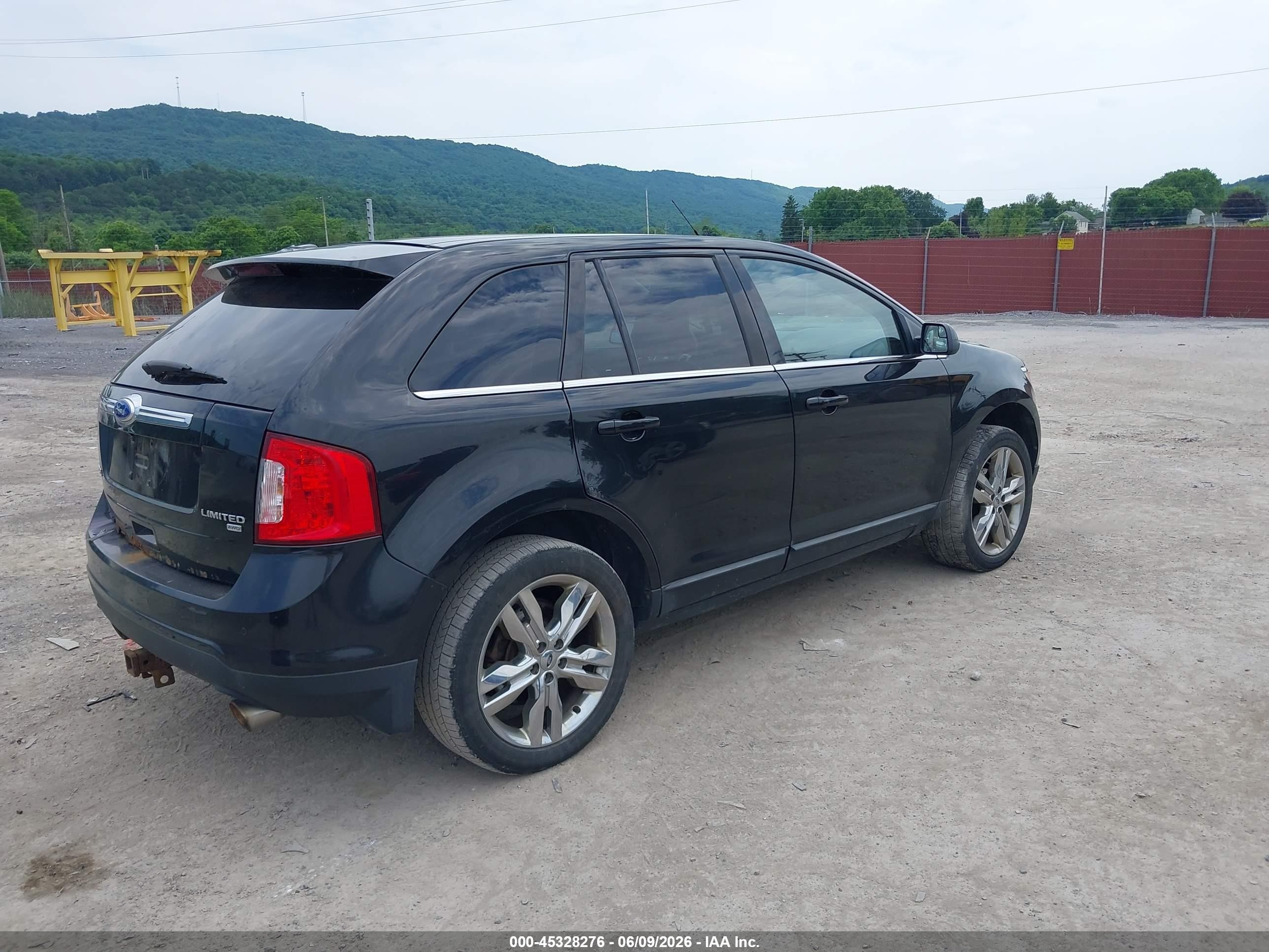 2011 Ford Edge Limited Black vin: 2FMDK4KC0BBB31047