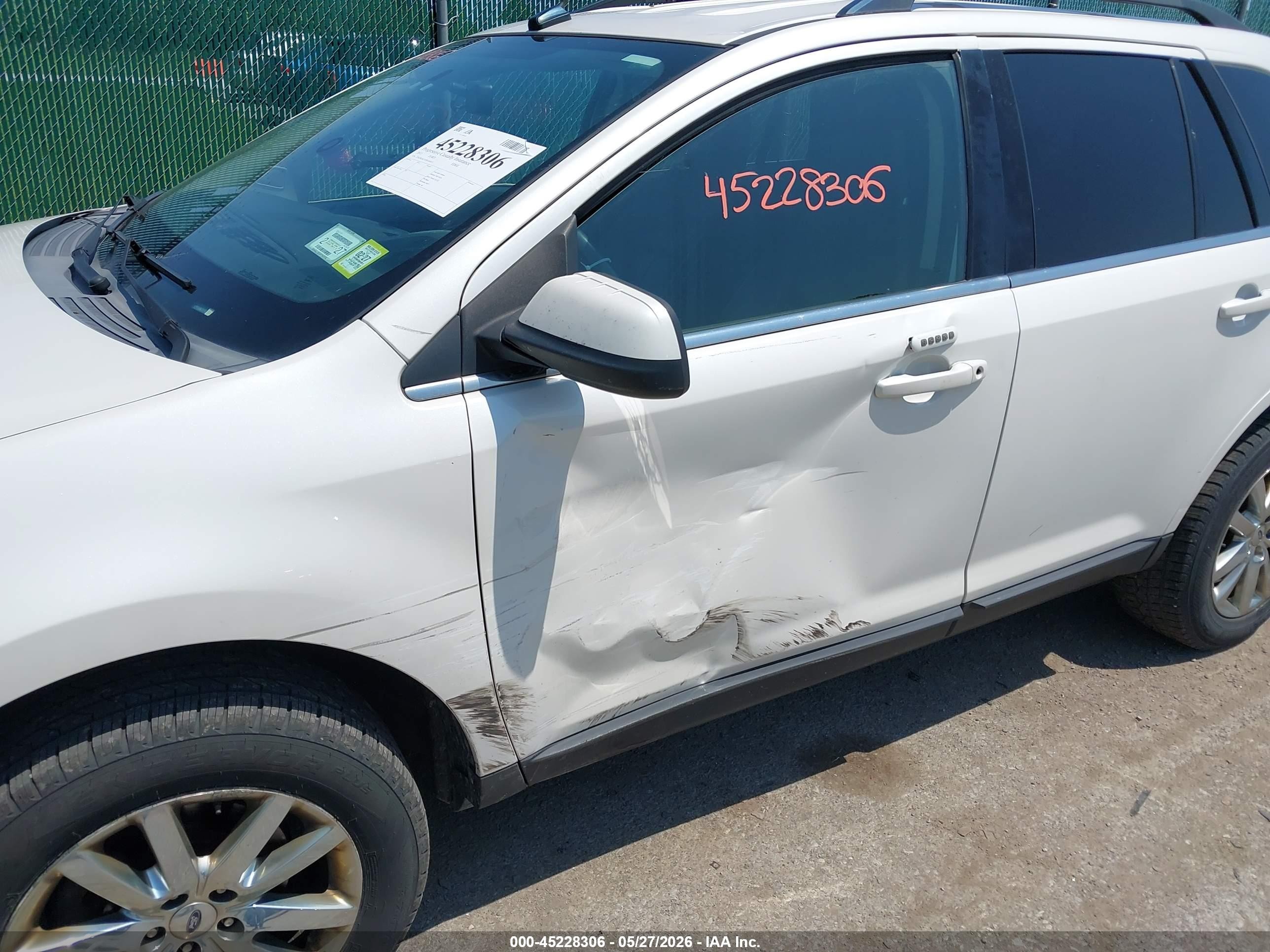 2013 Ford Edge Limited White vin: 2FMDK4KC0DBA60015