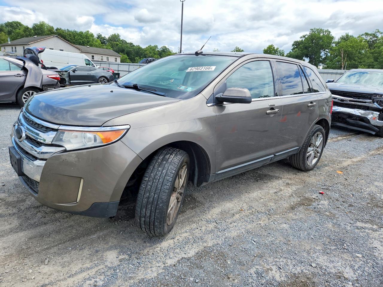 2013 Ford Edge Limited Tan vin: 2FMDK4KC0DBB56002