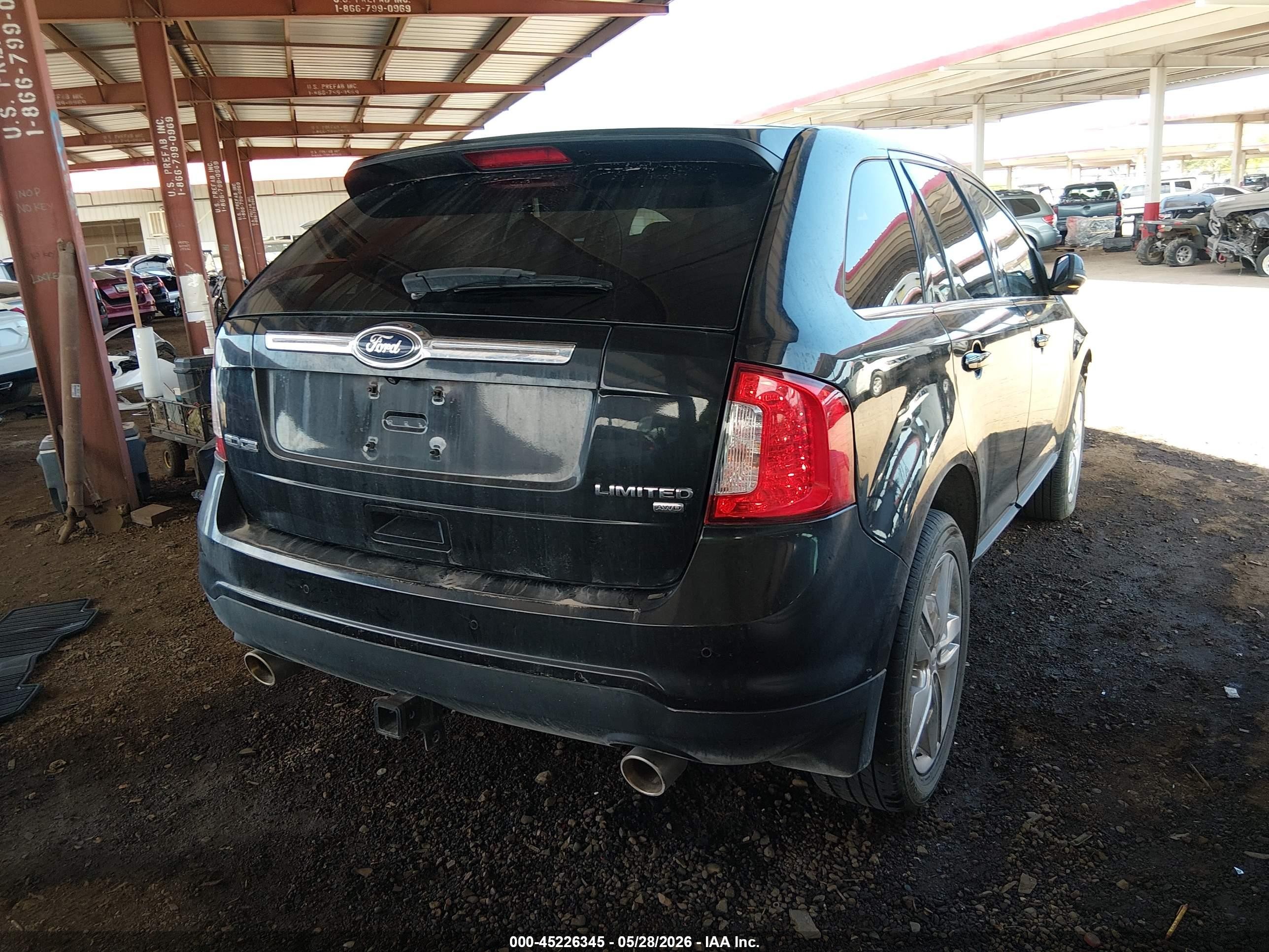 2013 Ford Edge Limited Black vin: 2FMDK4KC0DBC06770