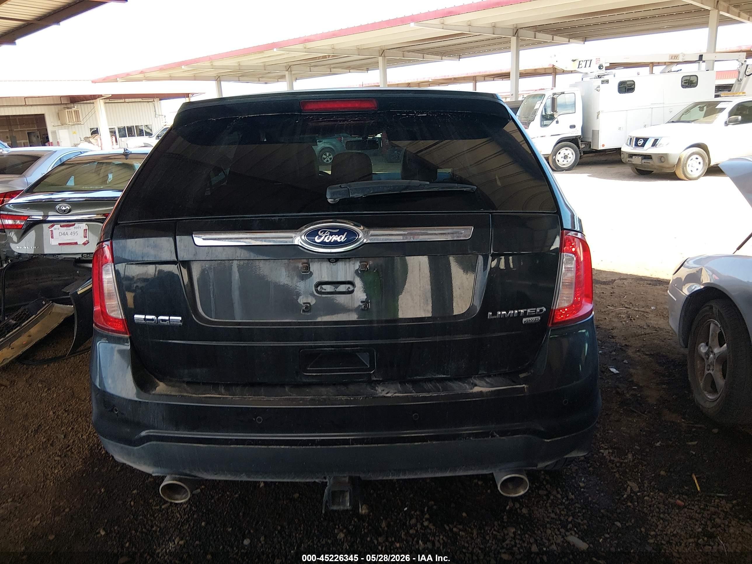 2013 Ford Edge Limited Black vin: 2FMDK4KC0DBC06770