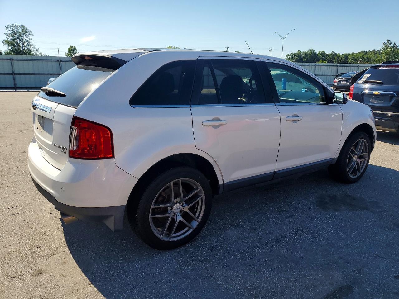 2013 Ford Edge Limited White vin: 2FMDK4KC0DBC60652