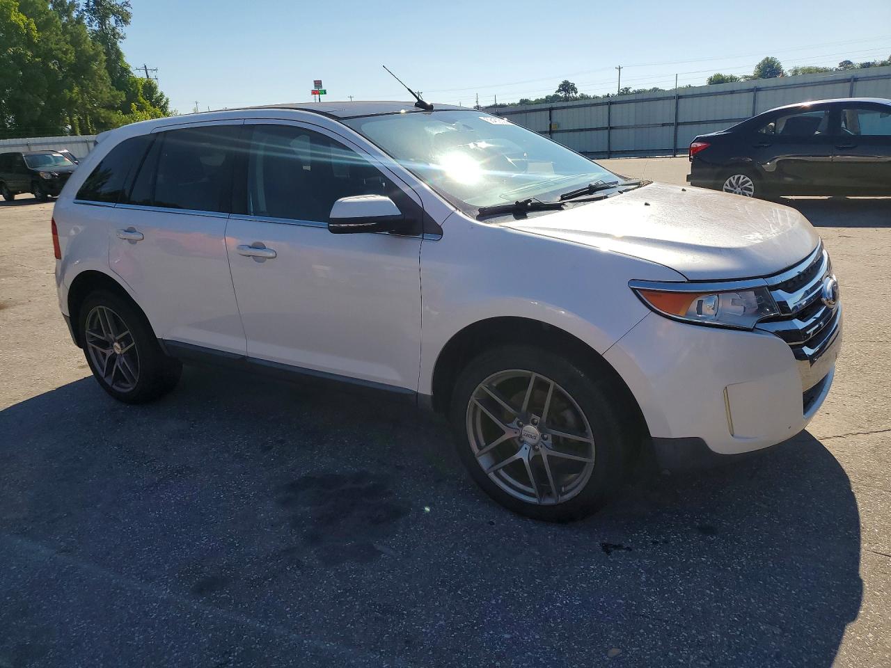 2013 Ford Edge Limited White vin: 2FMDK4KC0DBC60652