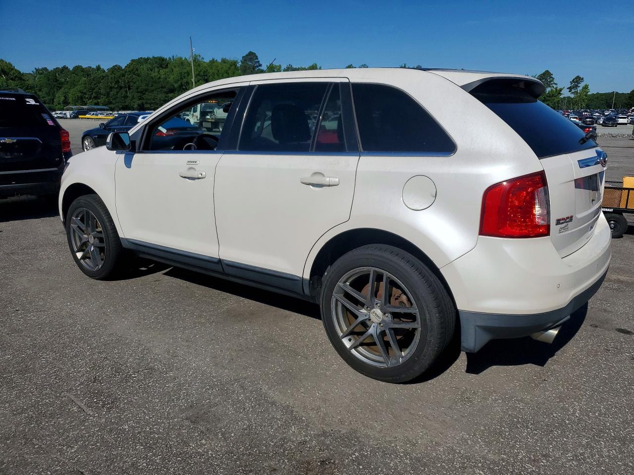 2013 Ford Edge Limited White vin: 2FMDK4KC0DBC60652