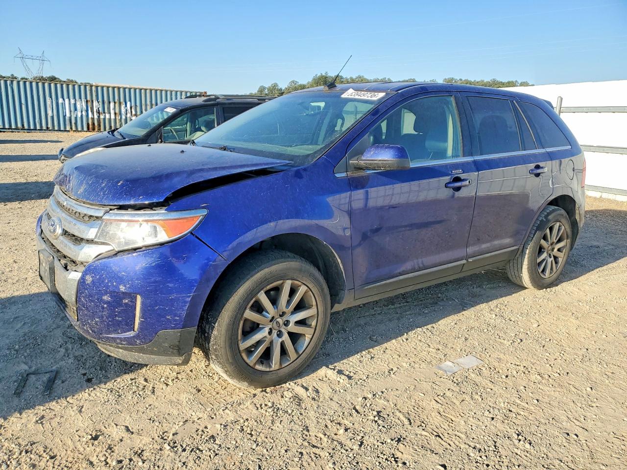 2014 Ford Edge Limited Blue vin: 2FMDK4KC0EBA91122