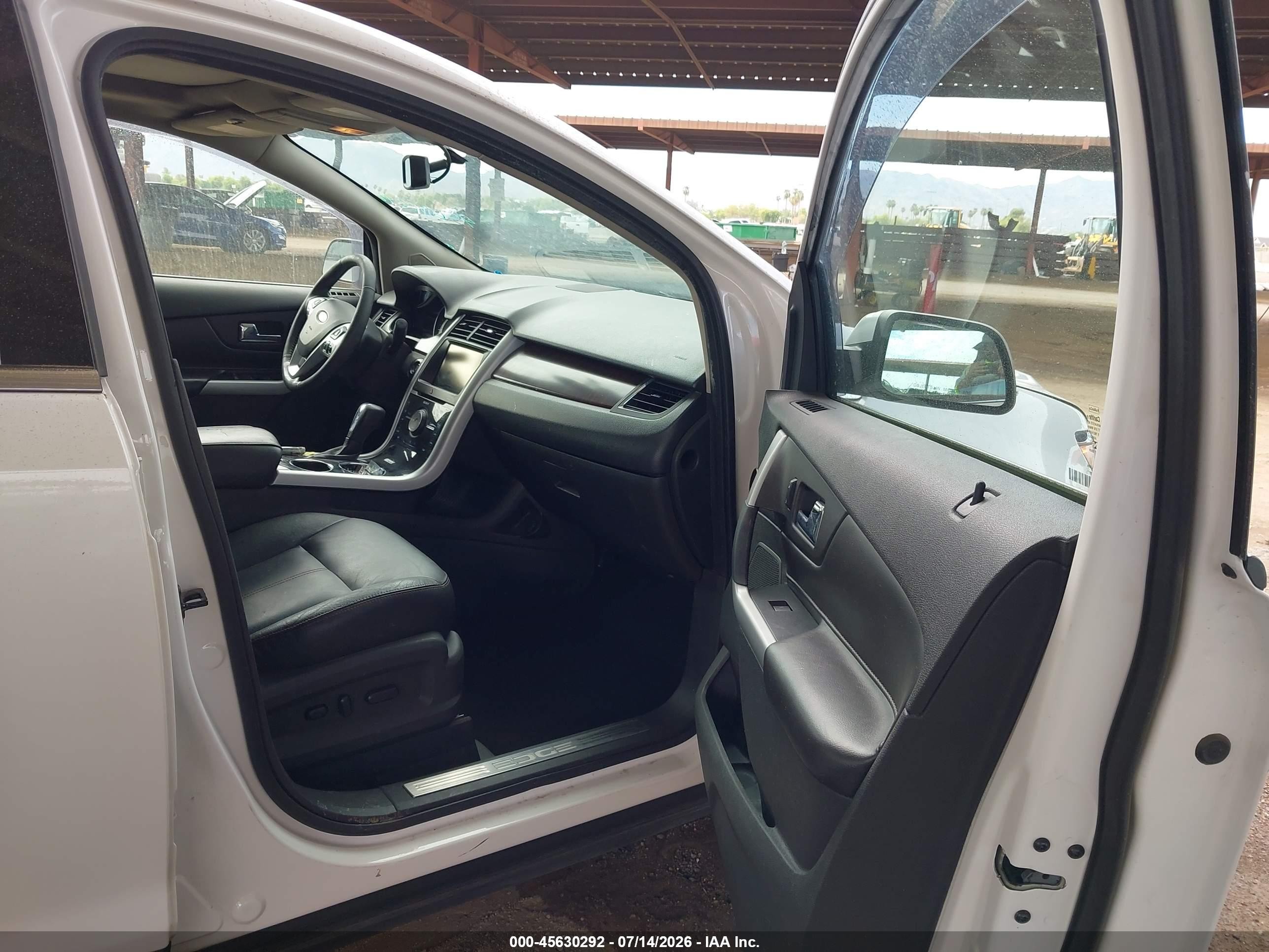 2014 Ford Edge Limited White vin: 2FMDK4KC0EBB31313