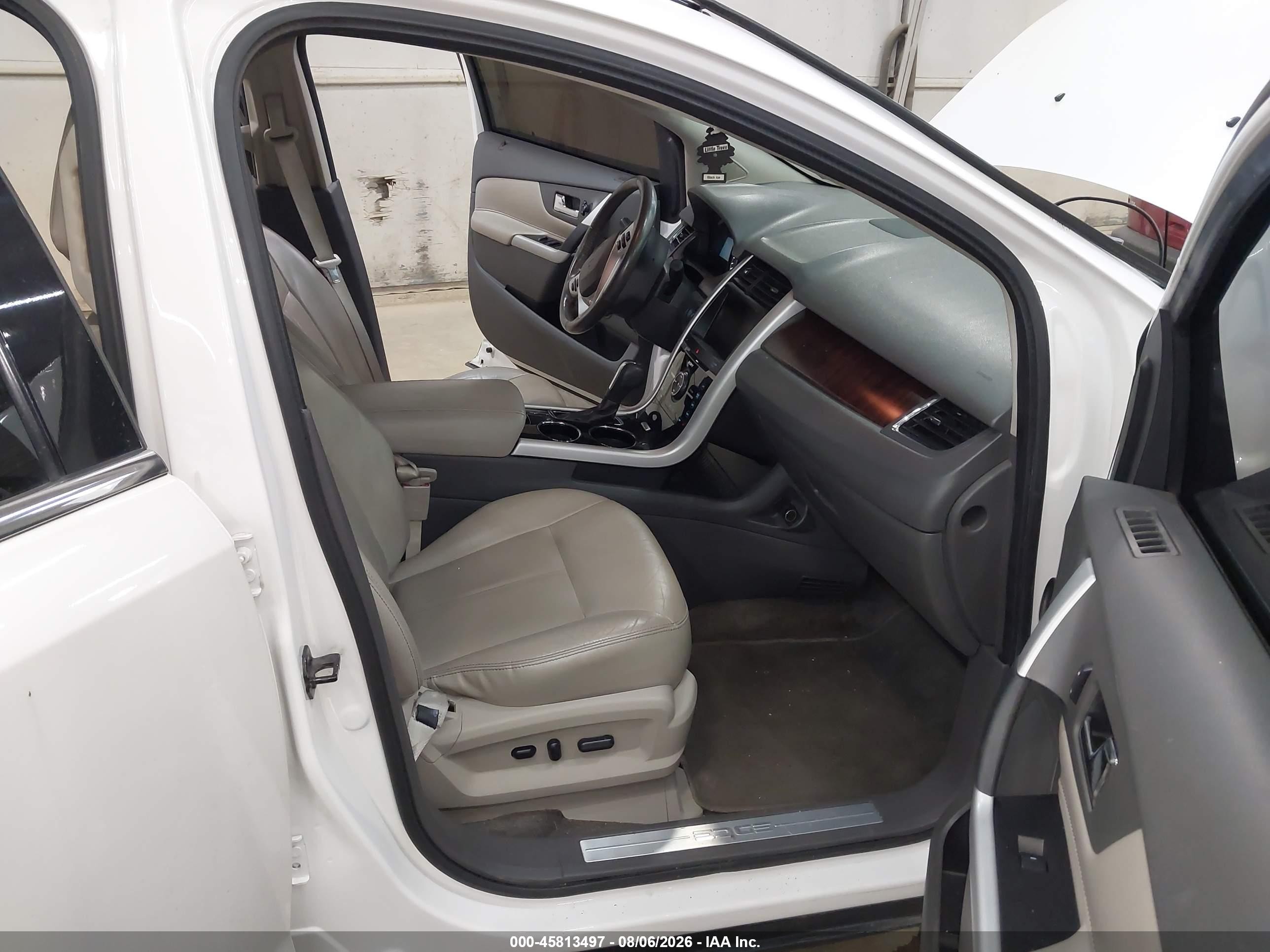 2014 Ford Edge Limited White vin: 2FMDK4KC0EBB52825