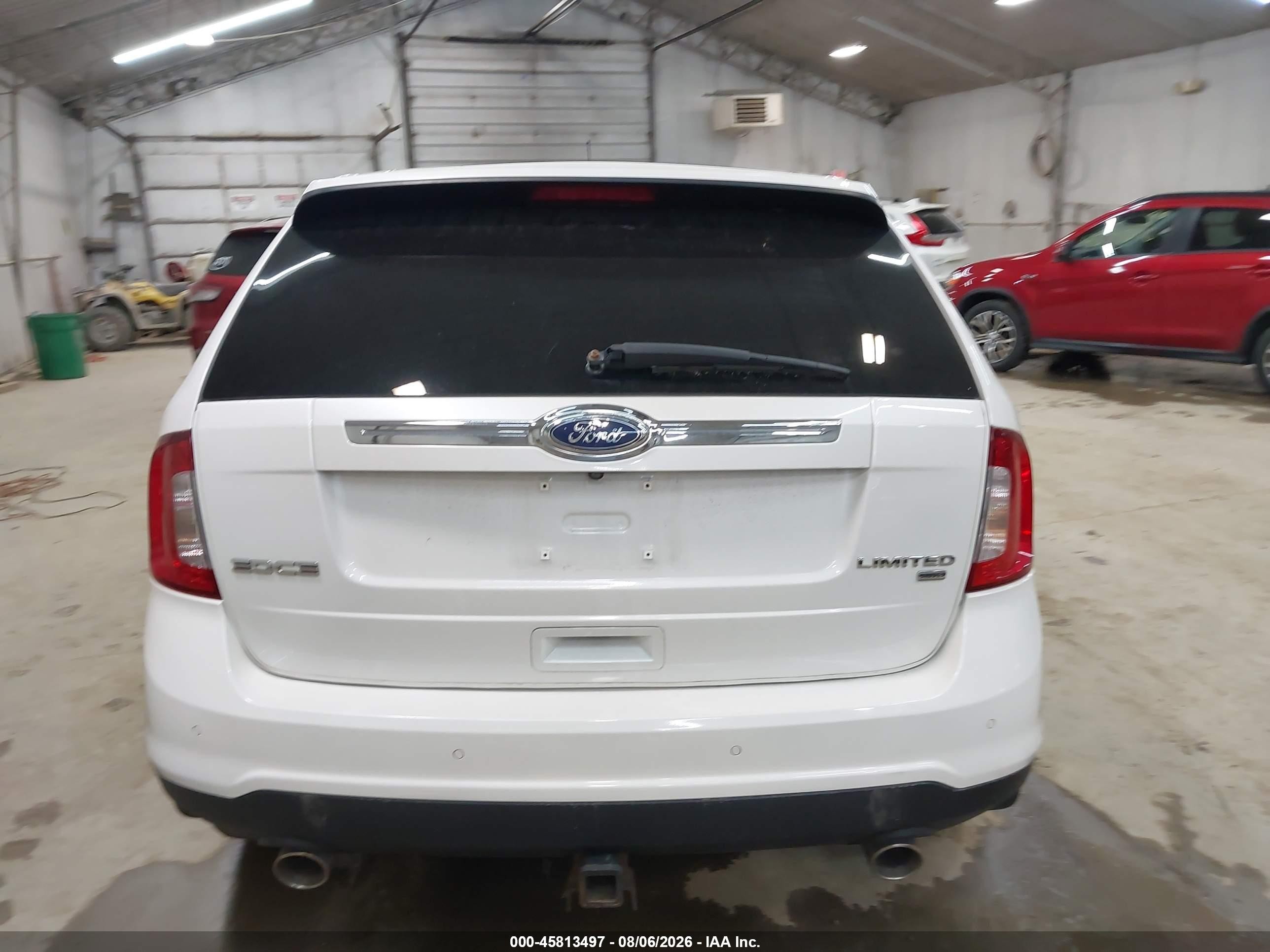 2014 Ford Edge Limited White vin: 2FMDK4KC0EBB52825