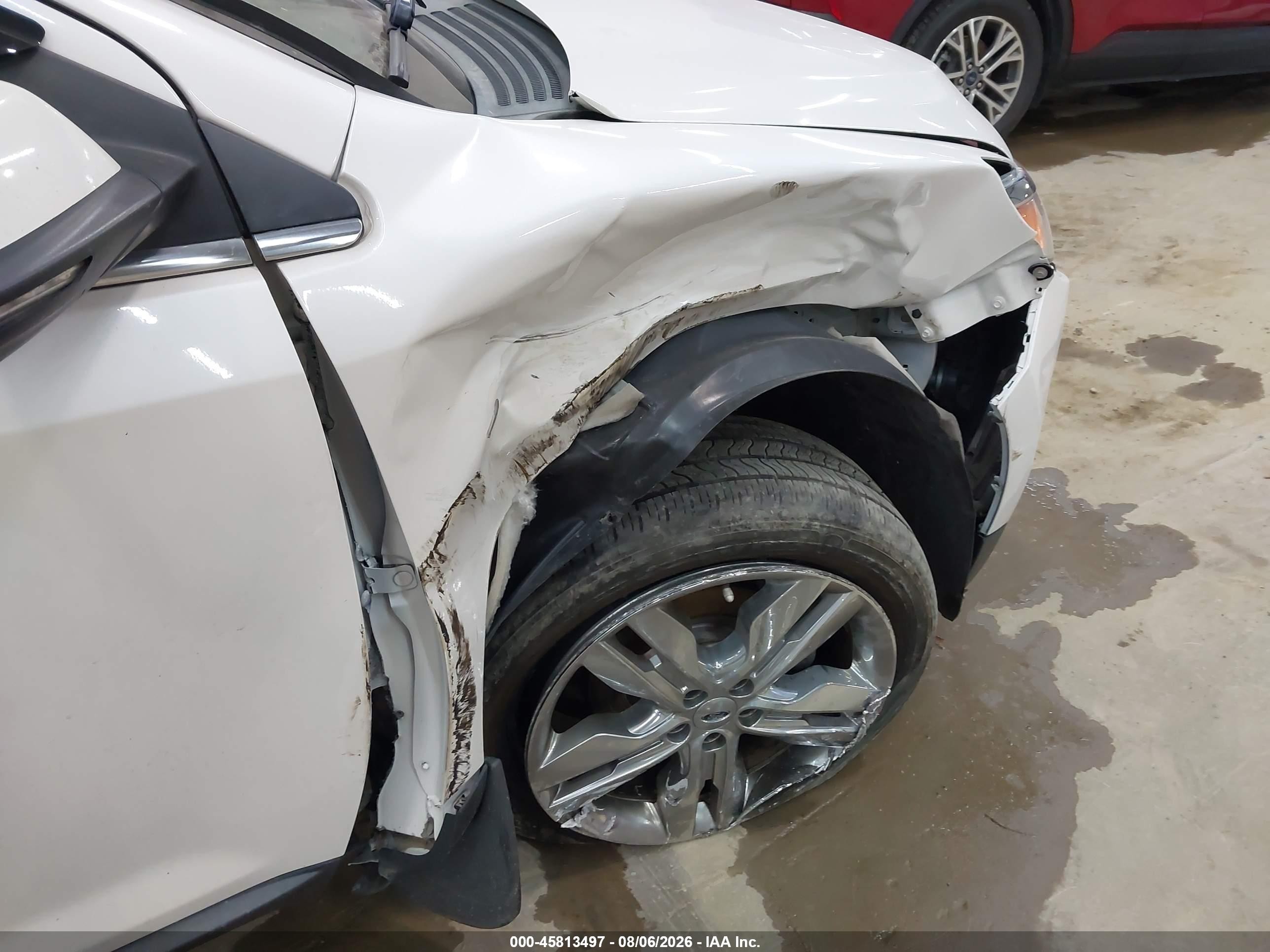 2014 Ford Edge Limited White vin: 2FMDK4KC0EBB52825