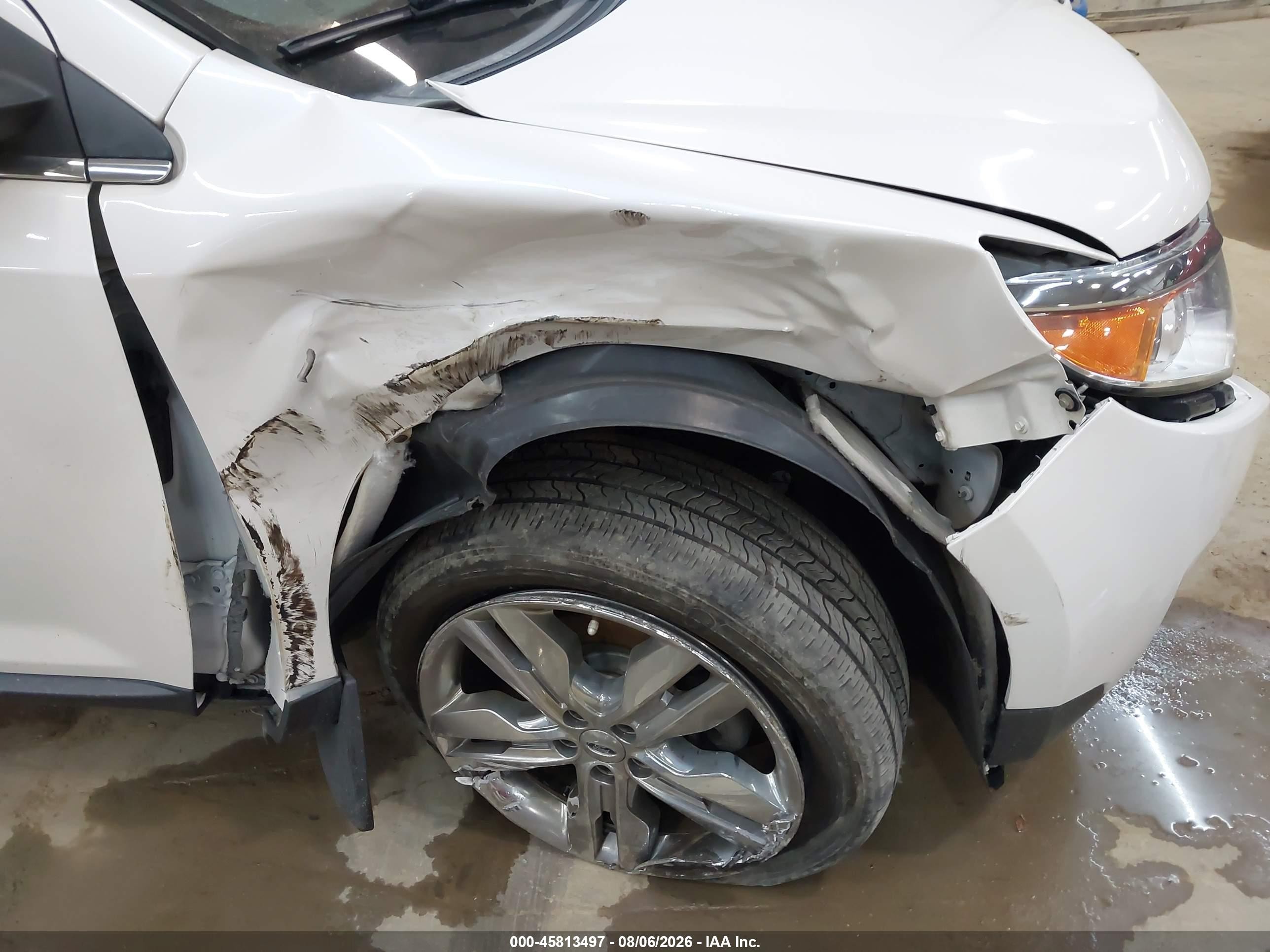 2014 Ford Edge Limited White vin: 2FMDK4KC0EBB52825