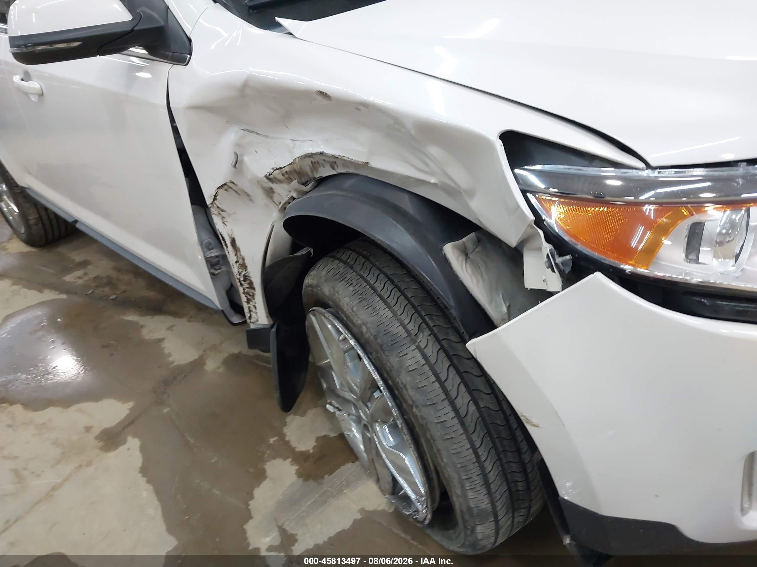 2014 Ford Edge Limited White vin: 2FMDK4KC0EBB52825