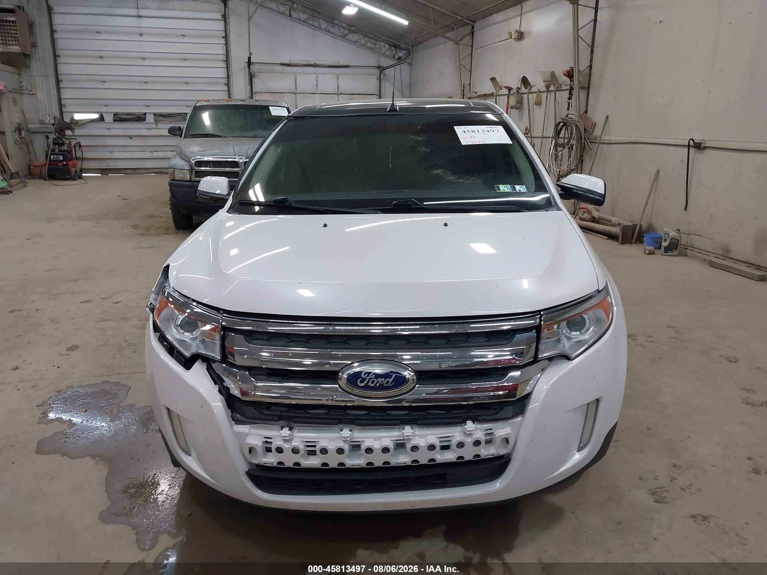 2014 Ford Edge Limited White vin: 2FMDK4KC0EBB52825