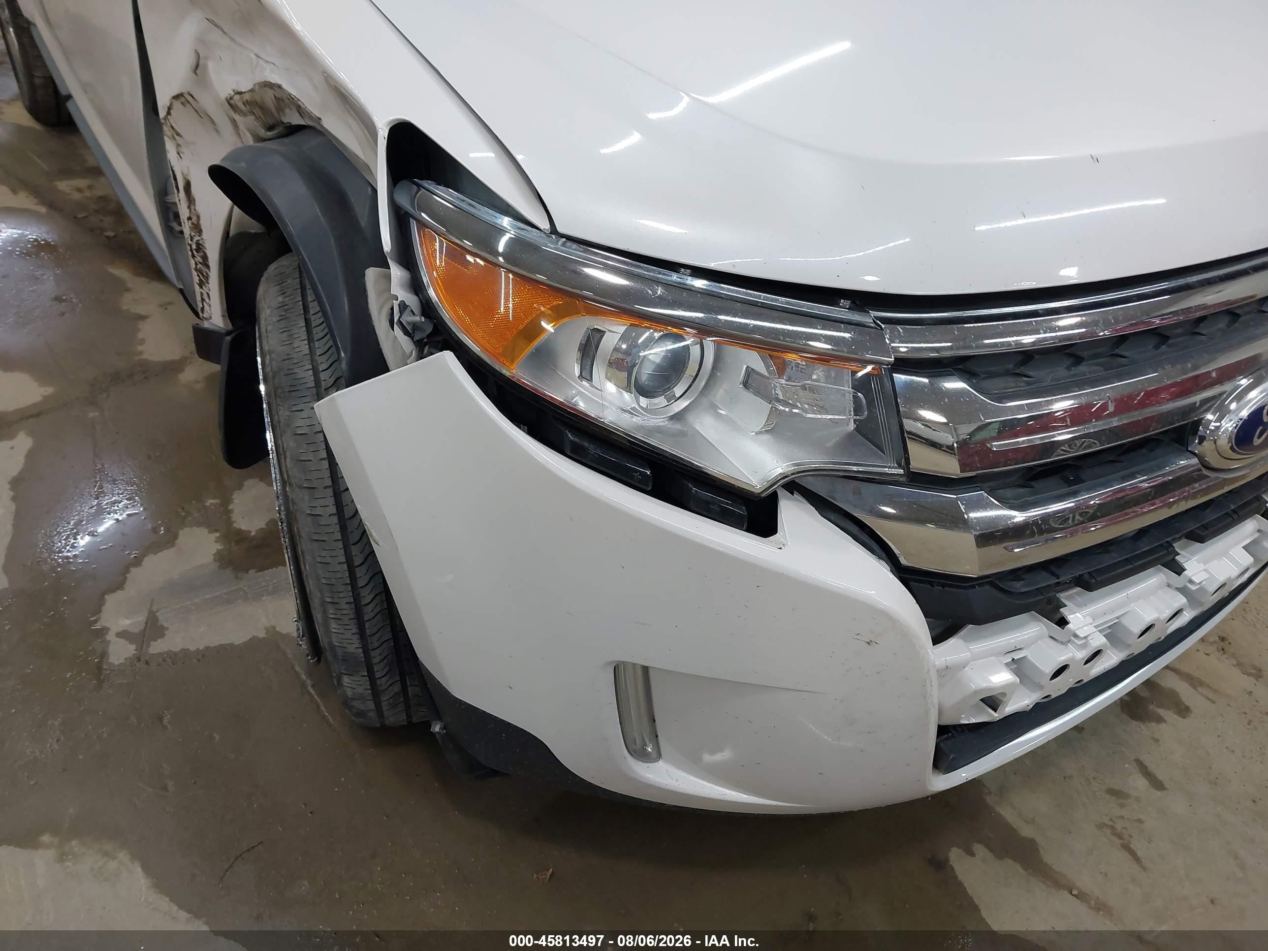 2014 Ford Edge Limited White vin: 2FMDK4KC0EBB52825
