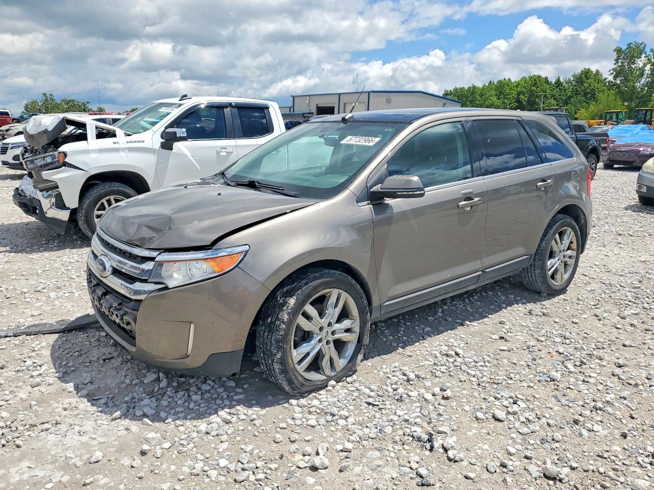 2014 Ford Edge Limited Tan vin: 2FMDK4KC0EBB56941