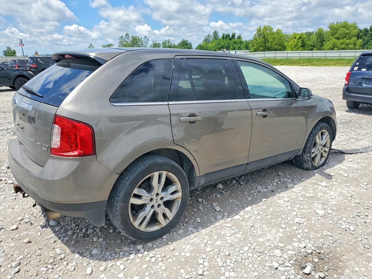2014 Ford Edge Limited Tan vin: 2FMDK4KC0EBB56941