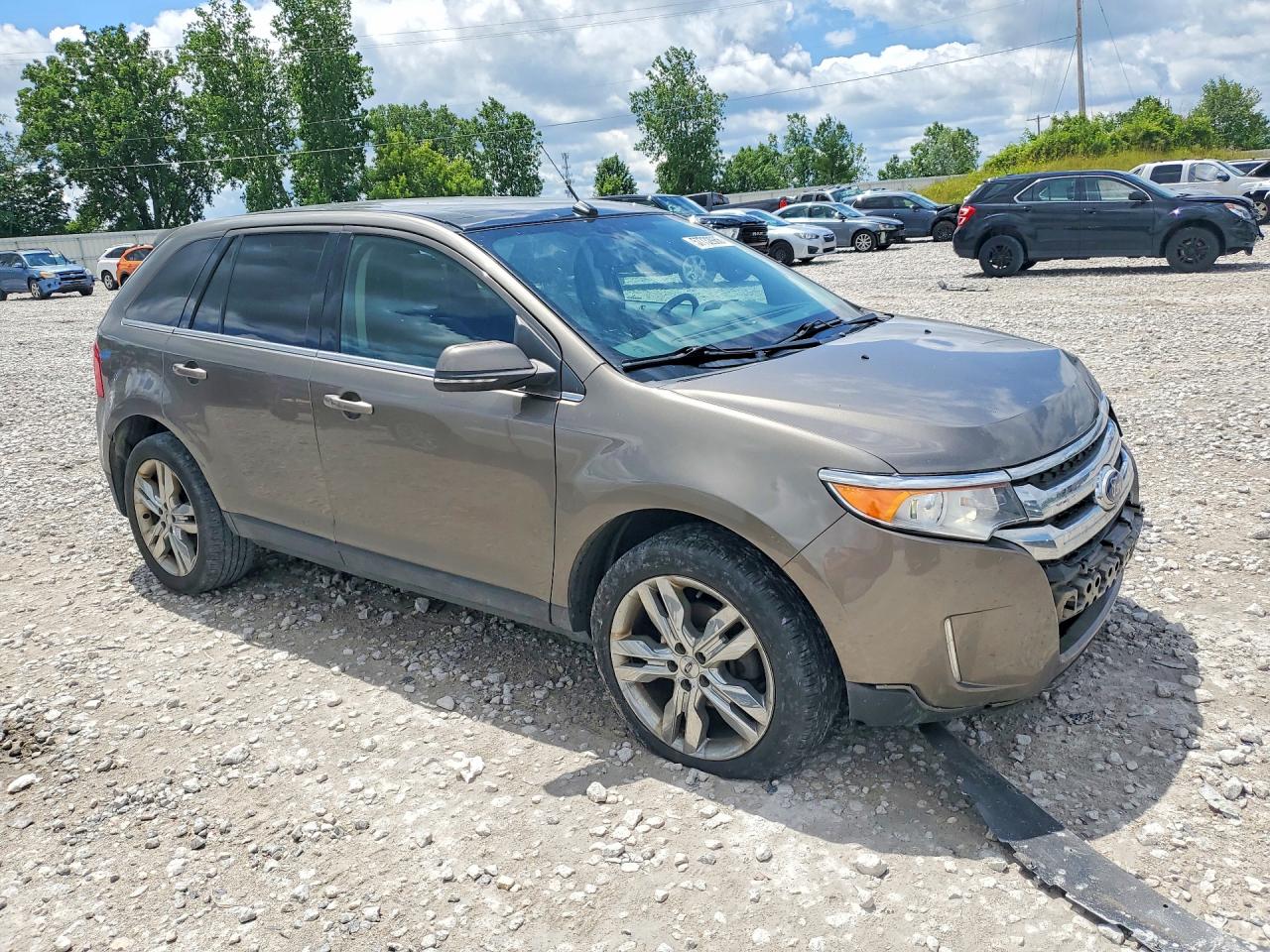 2014 Ford Edge Limited Tan vin: 2FMDK4KC0EBB56941