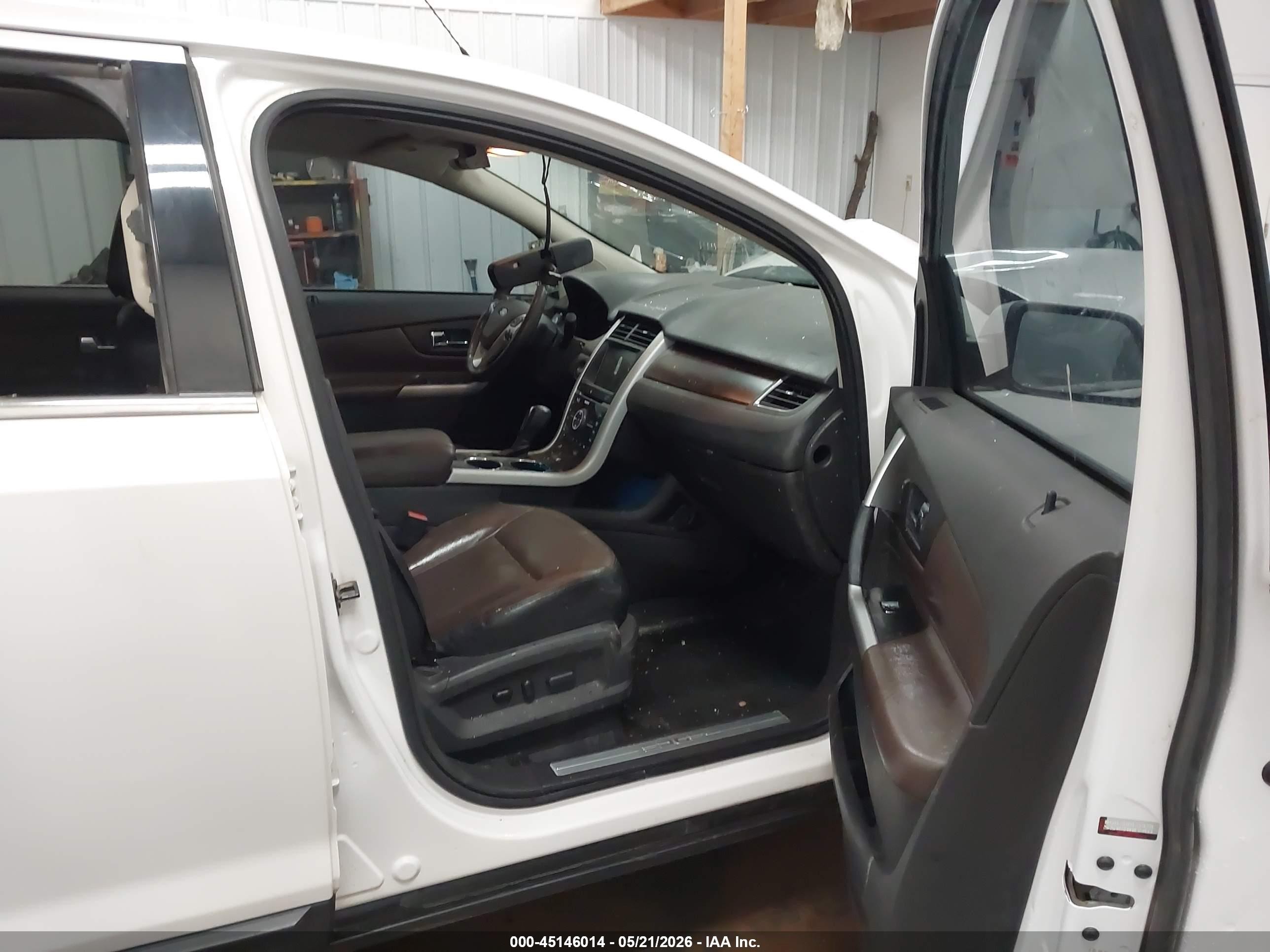 2014 Ford Edge Limited White vin: 2FMDK4KC0EBB80091