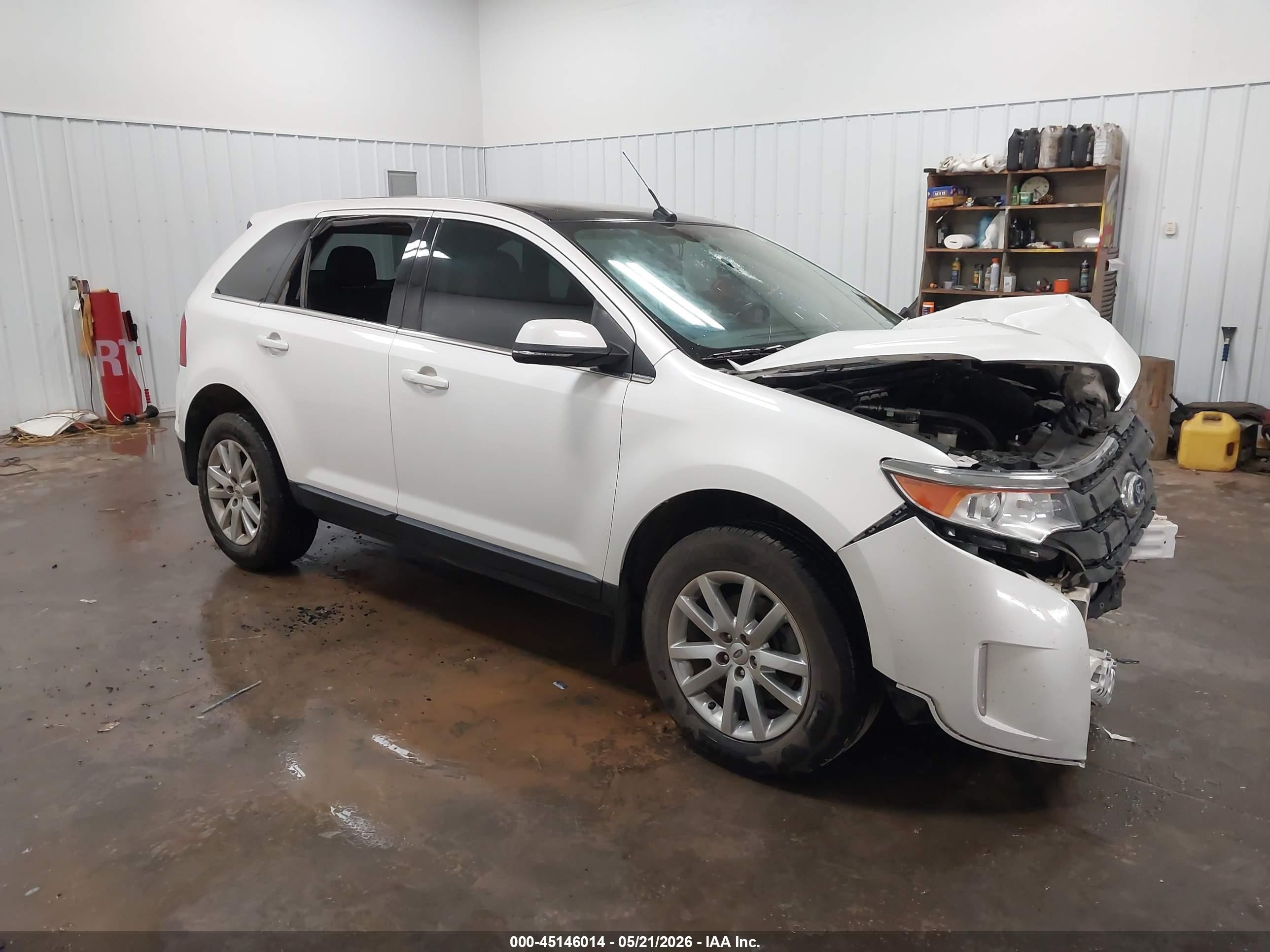 2014 Ford Edge Limited White vin: 2FMDK4KC0EBB80091