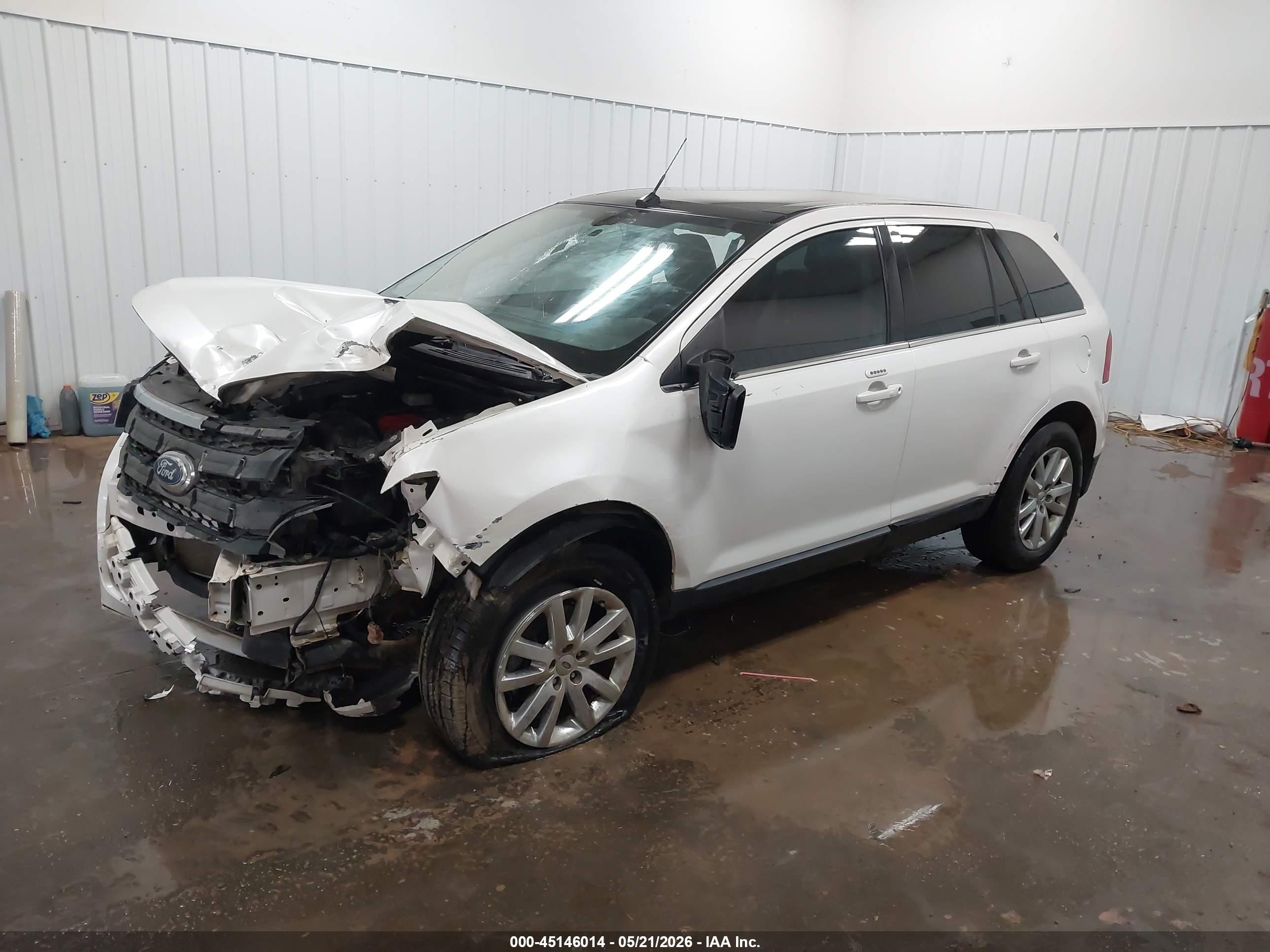 2014 Ford Edge Limited White vin: 2FMDK4KC0EBB80091