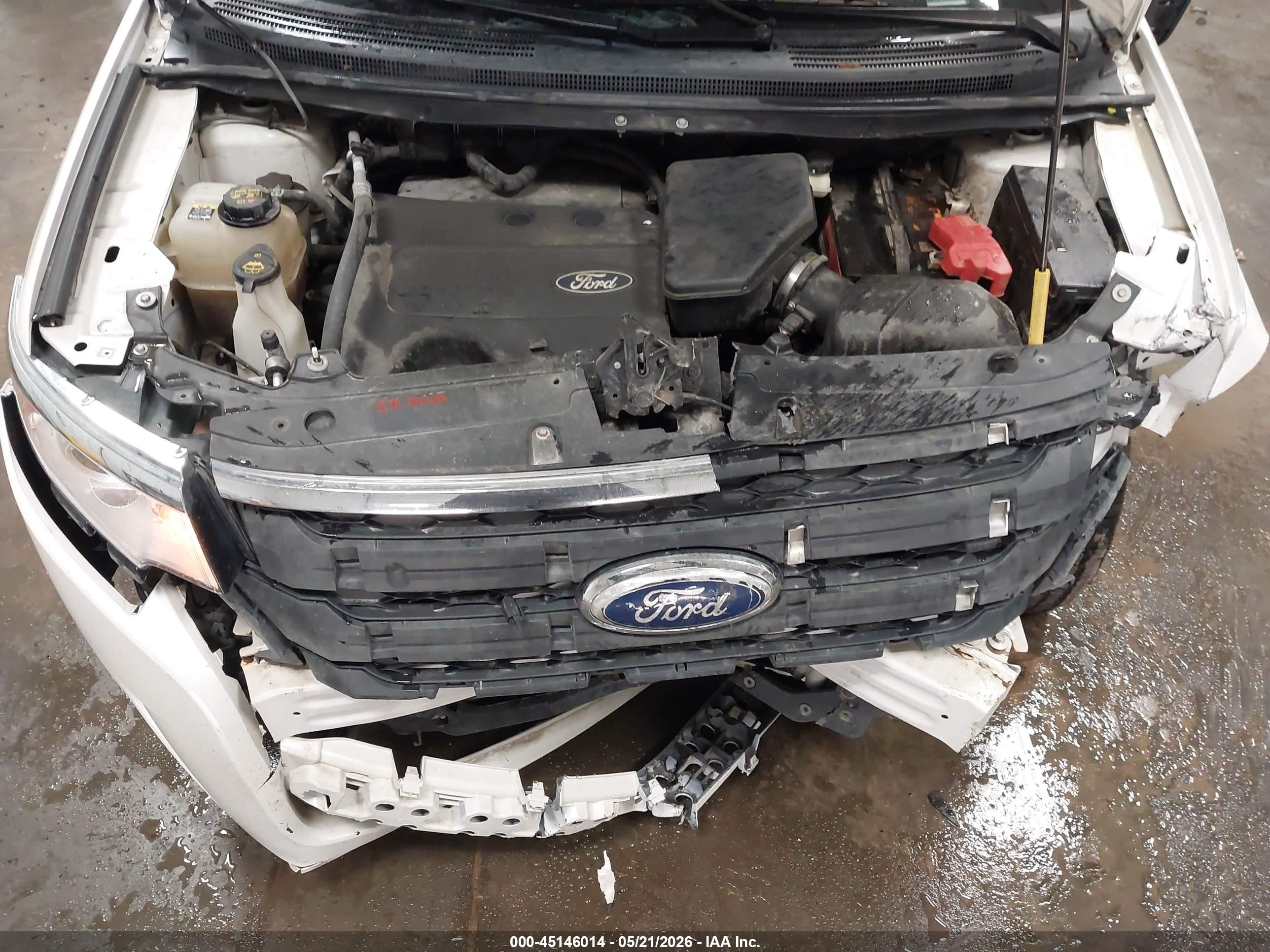 2014 Ford Edge Limited White vin: 2FMDK4KC0EBB80091