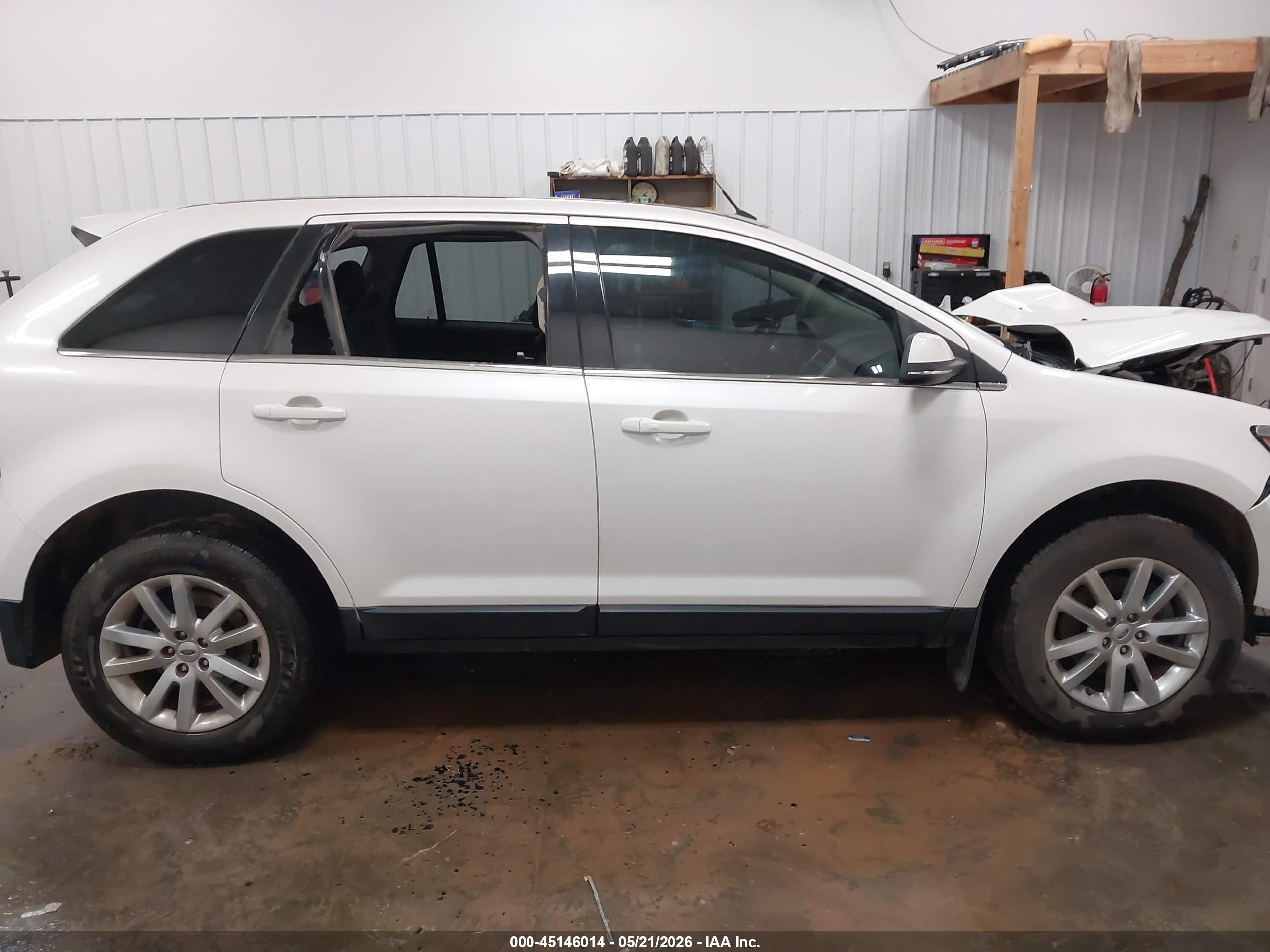 2014 Ford Edge Limited White vin: 2FMDK4KC0EBB80091