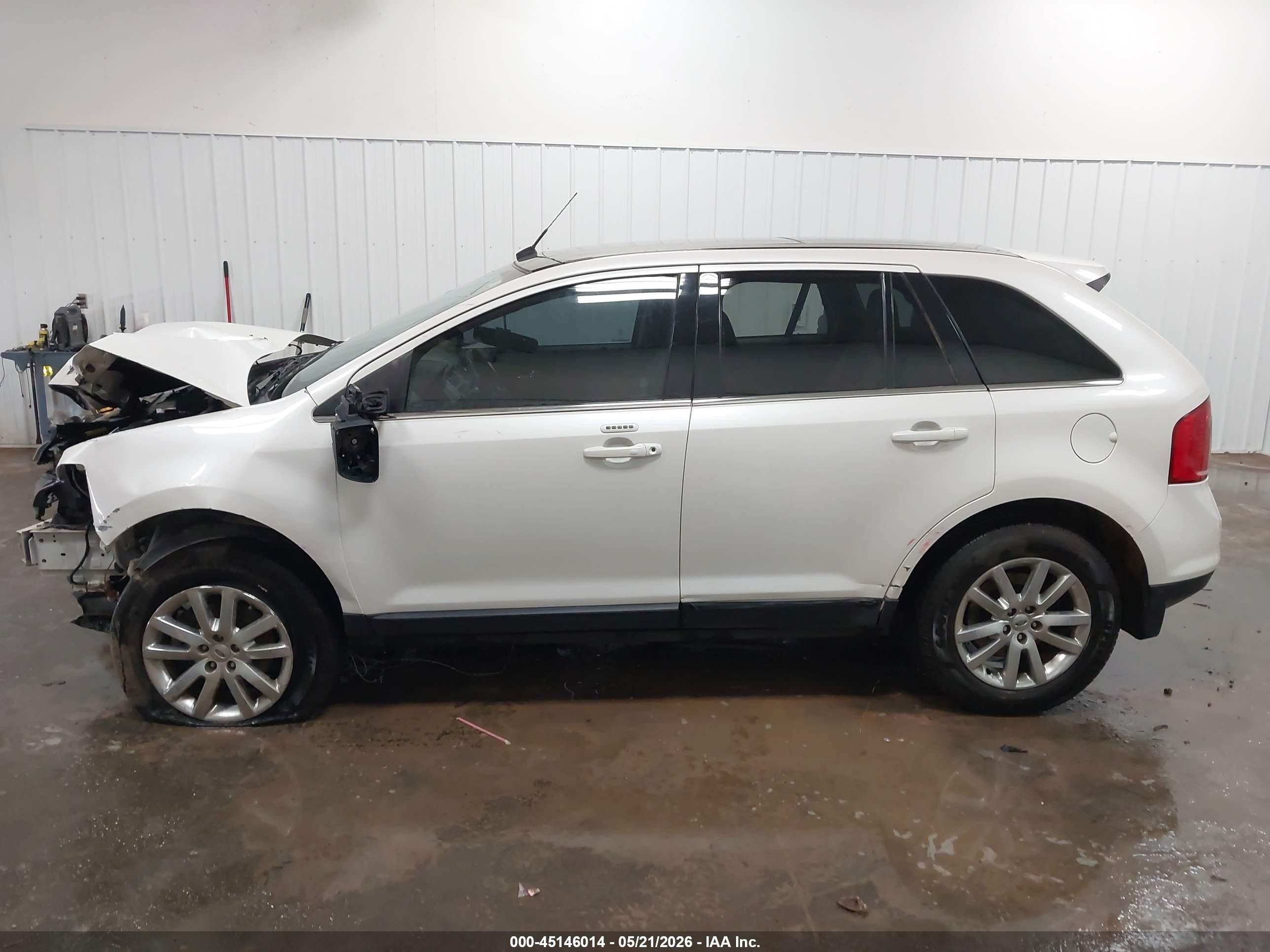 2014 Ford Edge Limited White vin: 2FMDK4KC0EBB80091