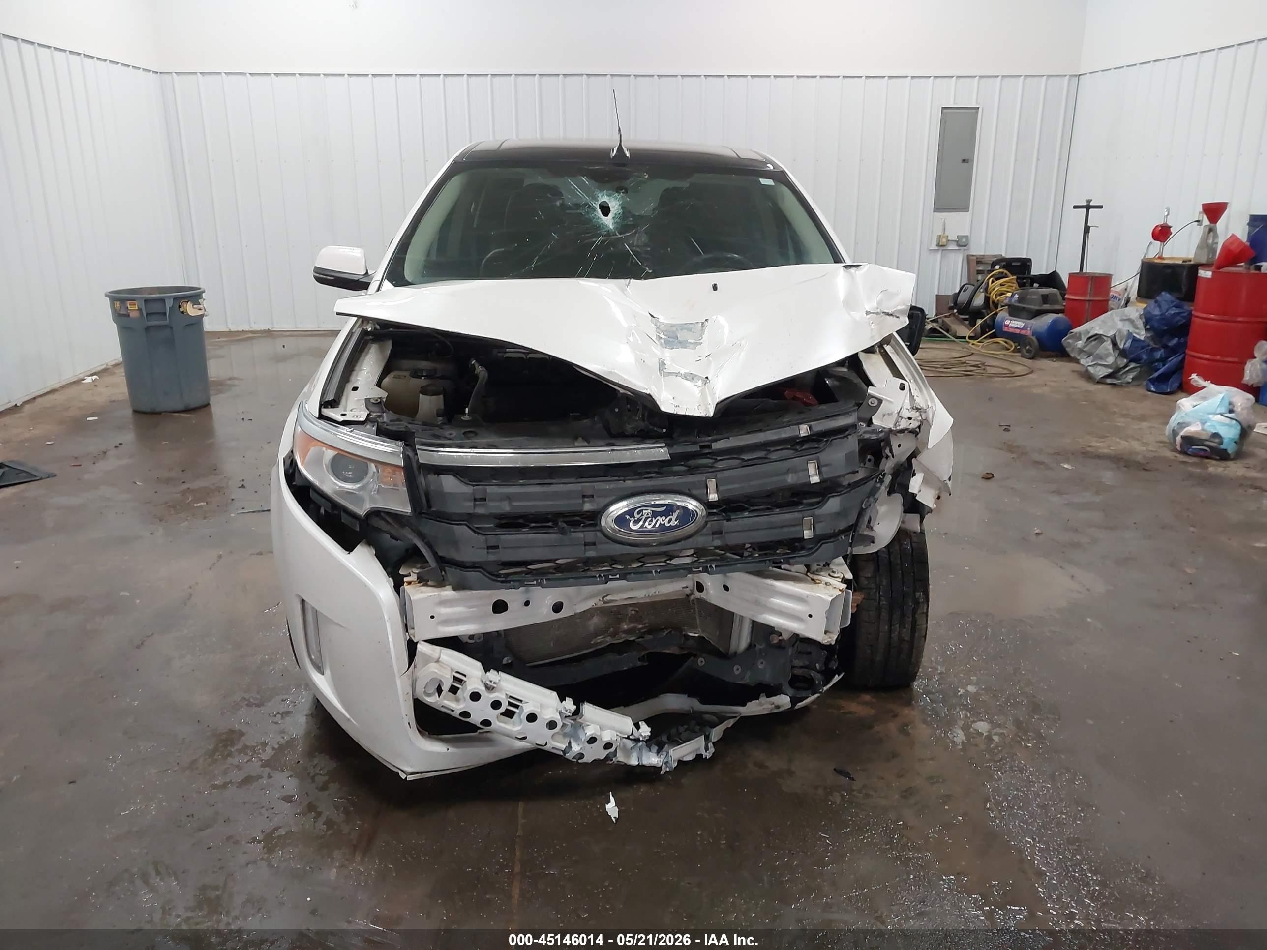 2014 Ford Edge Limited White vin: 2FMDK4KC0EBB80091