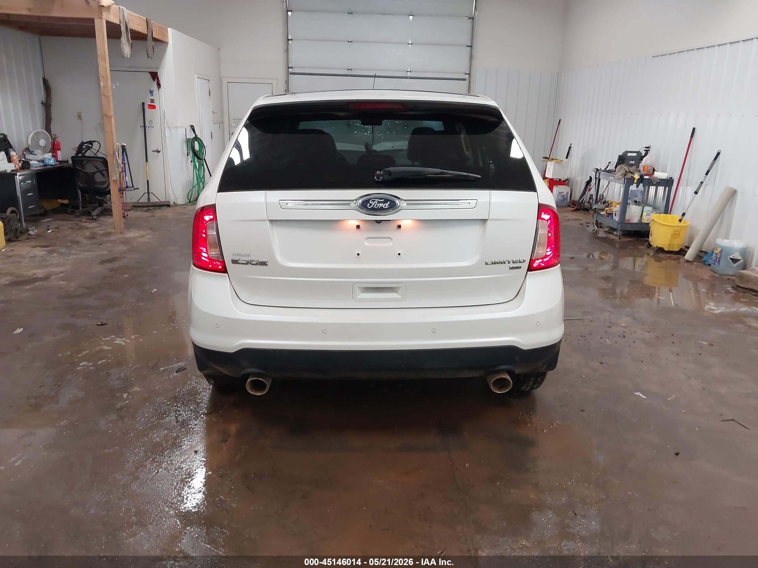 2014 Ford Edge Limited White vin: 2FMDK4KC0EBB80091