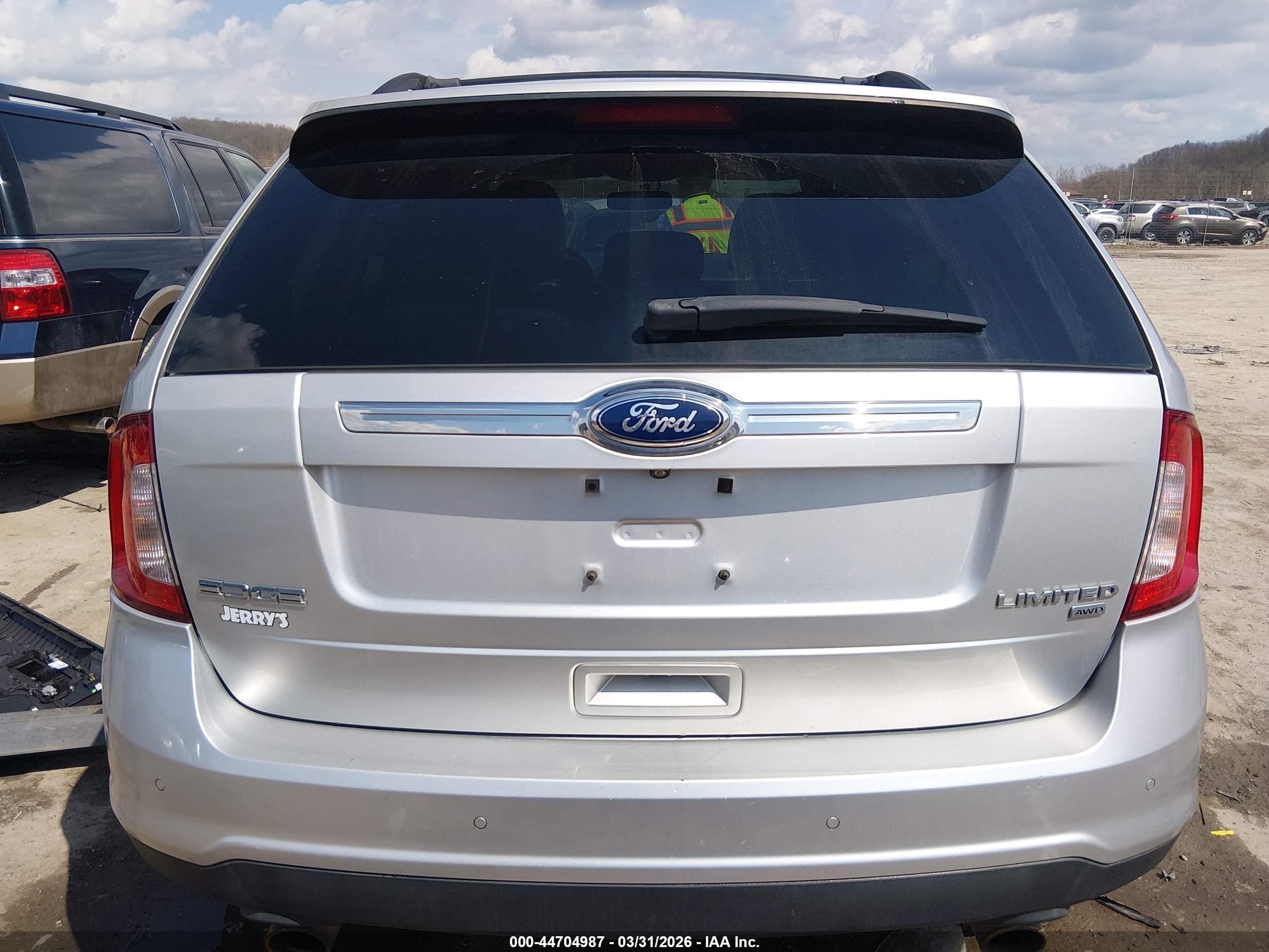 2014 Ford Edge Limited Серебряный vin: 2FMDK4KC0EBB84223