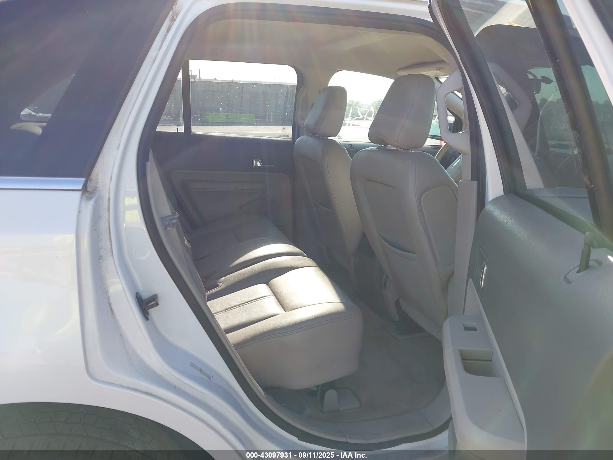 2010 Ford Edge Limited White vin: 2FMDK4KC1ABA22563