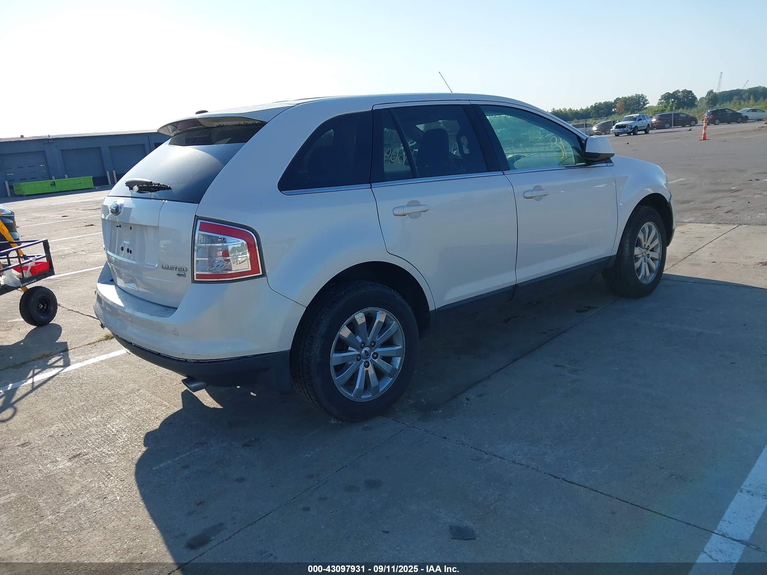 2010 Ford Edge Limited White vin: 2FMDK4KC1ABA22563