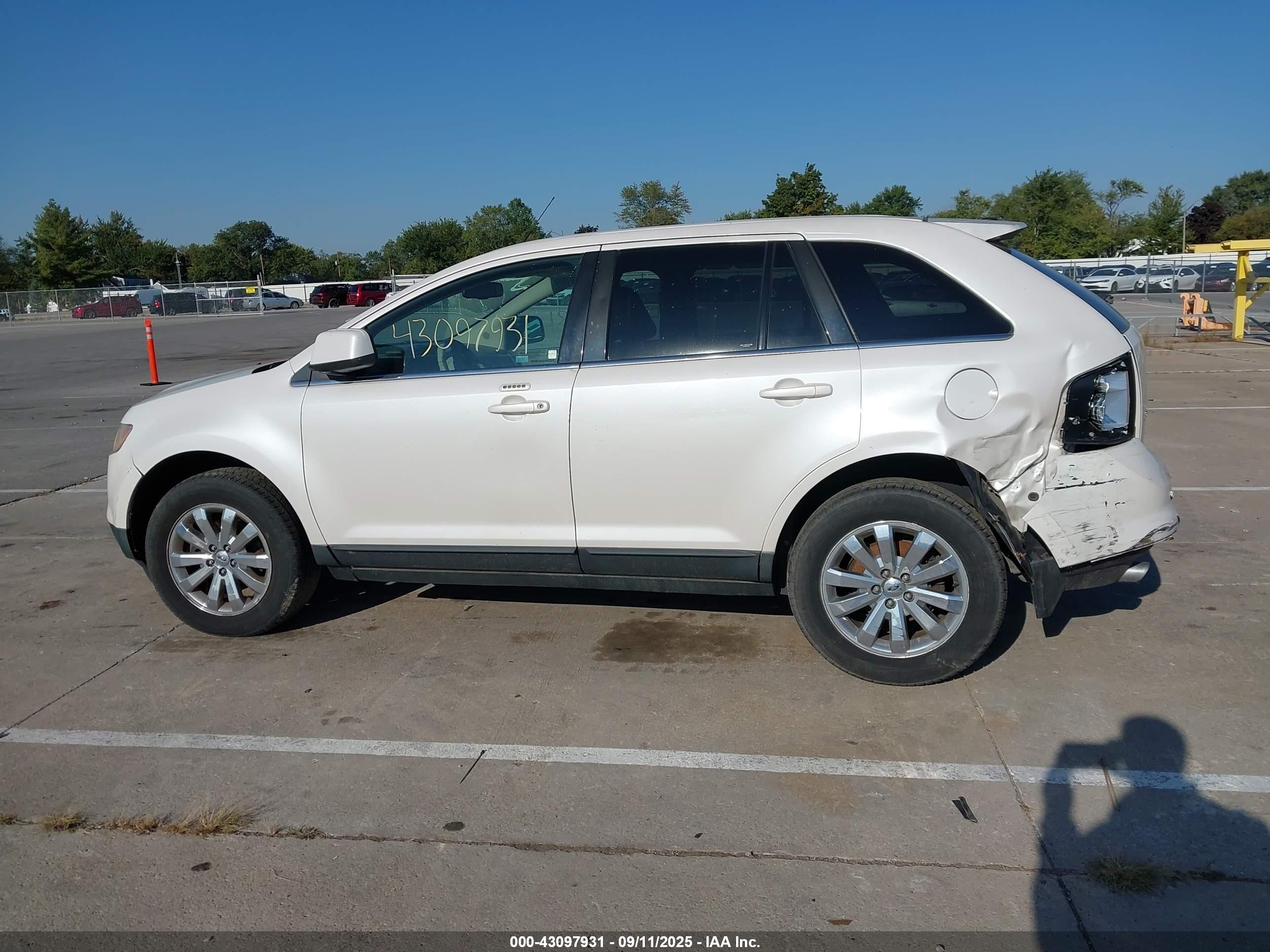 2010 Ford Edge Limited White vin: 2FMDK4KC1ABA22563