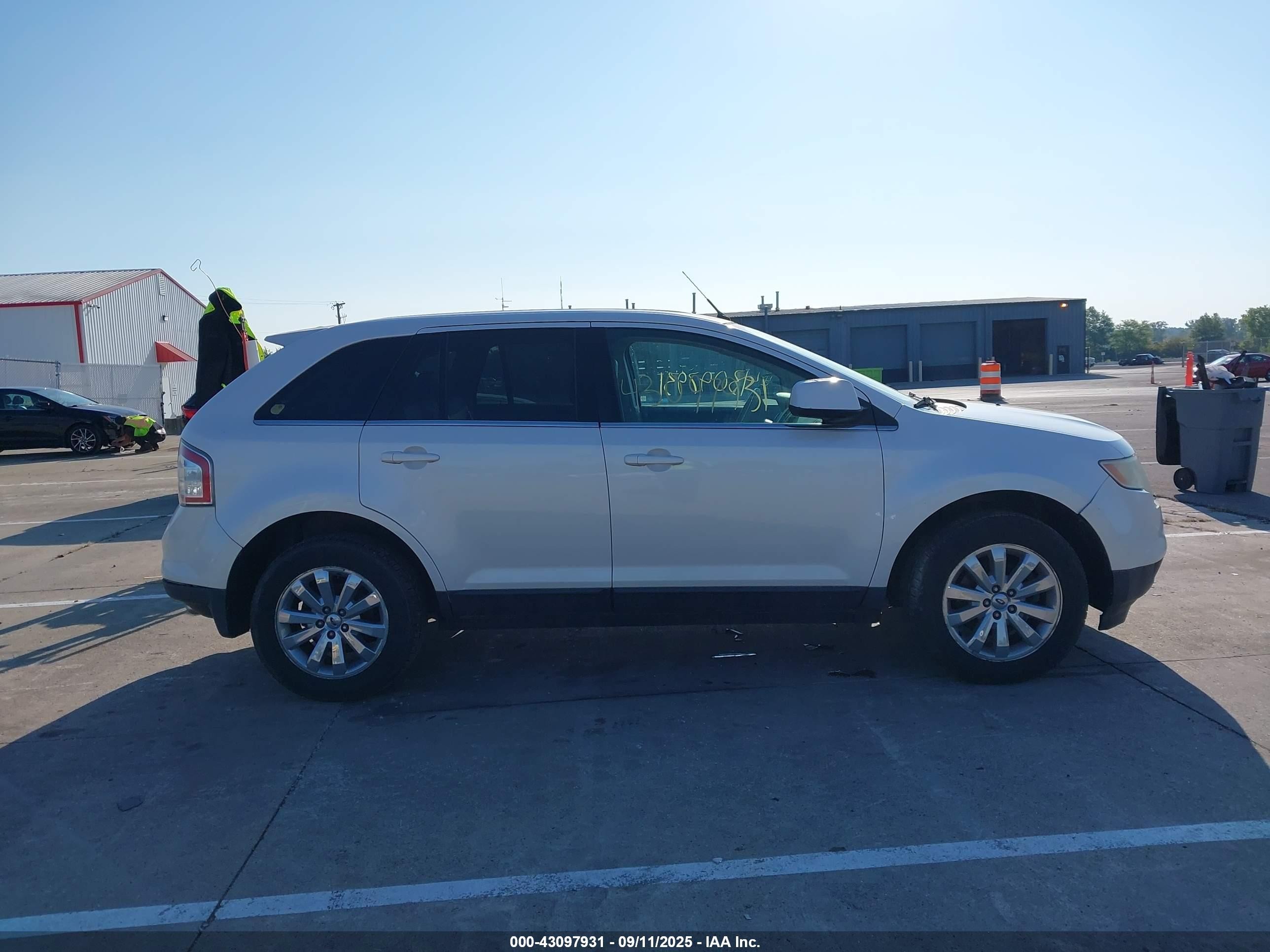 2010 Ford Edge Limited White vin: 2FMDK4KC1ABA22563