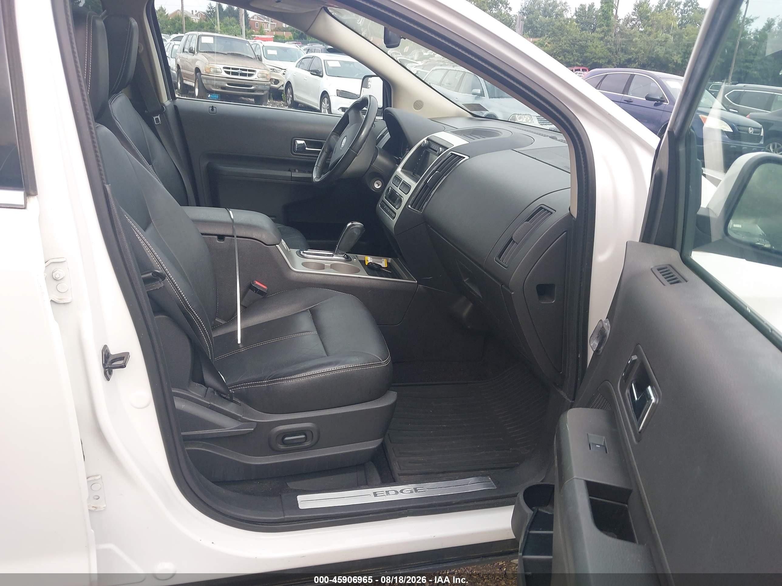 2010 Ford Edge Limited White vin: 2FMDK4KC1ABB45277