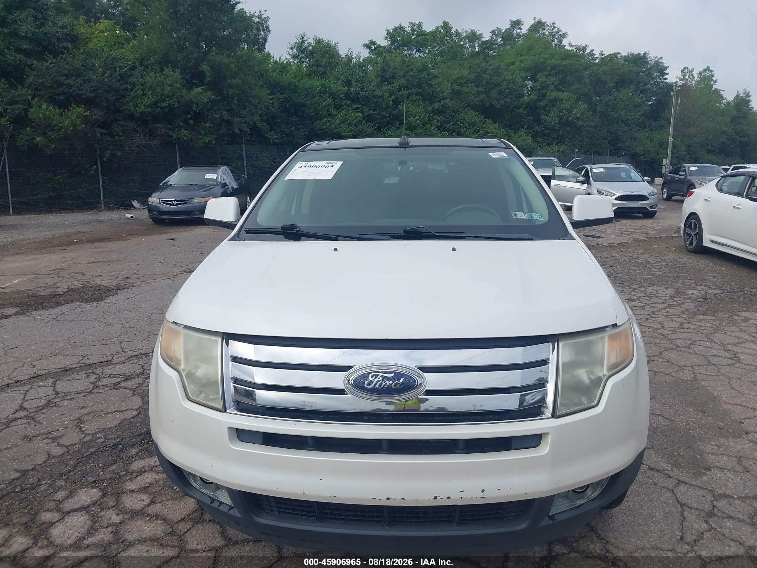 2010 Ford Edge Limited White vin: 2FMDK4KC1ABB45277