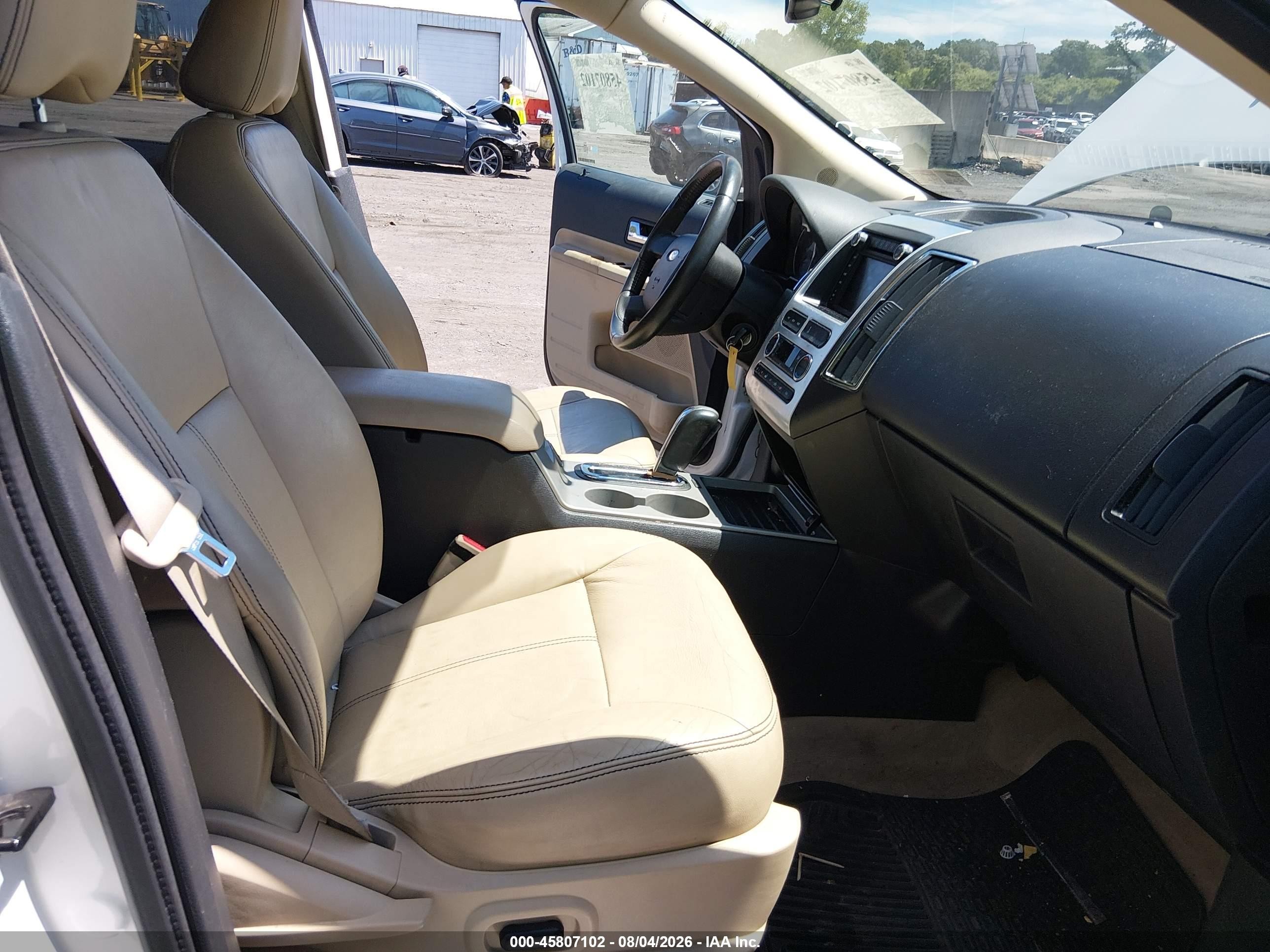2010 Ford Edge Limited White vin: 2FMDK4KC1ABB50432